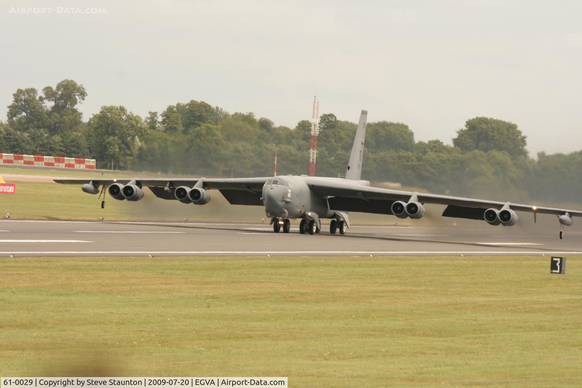61-0029, 1961 Boeing B-52H Stratofortress C/N 464456, Taken at the Royal International Air Tattoo 2009