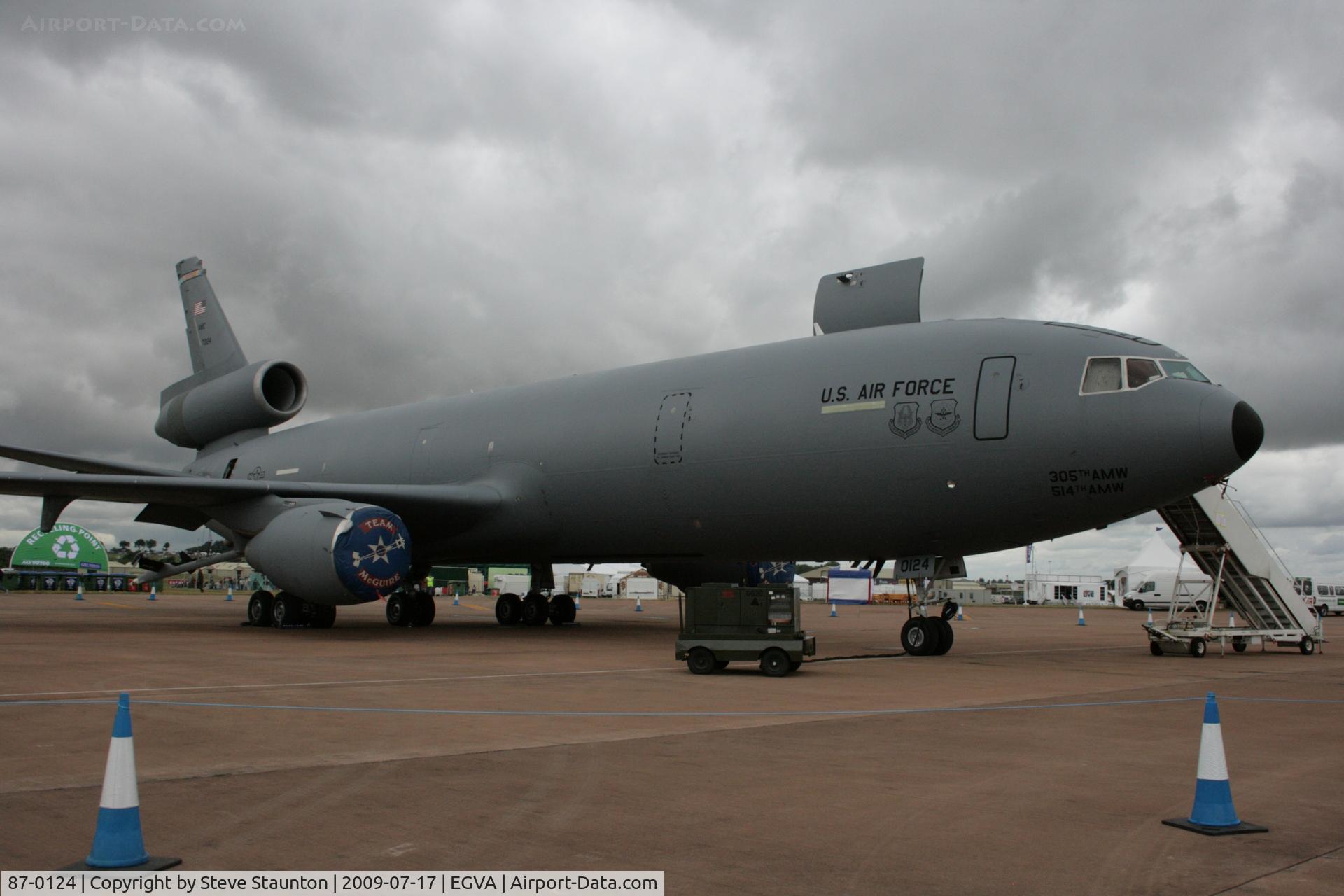 87-0124, 1987 McDonnell Douglas KC-10A Extender C/N 48310, Taken at the Royal International Air Tattoo 2009