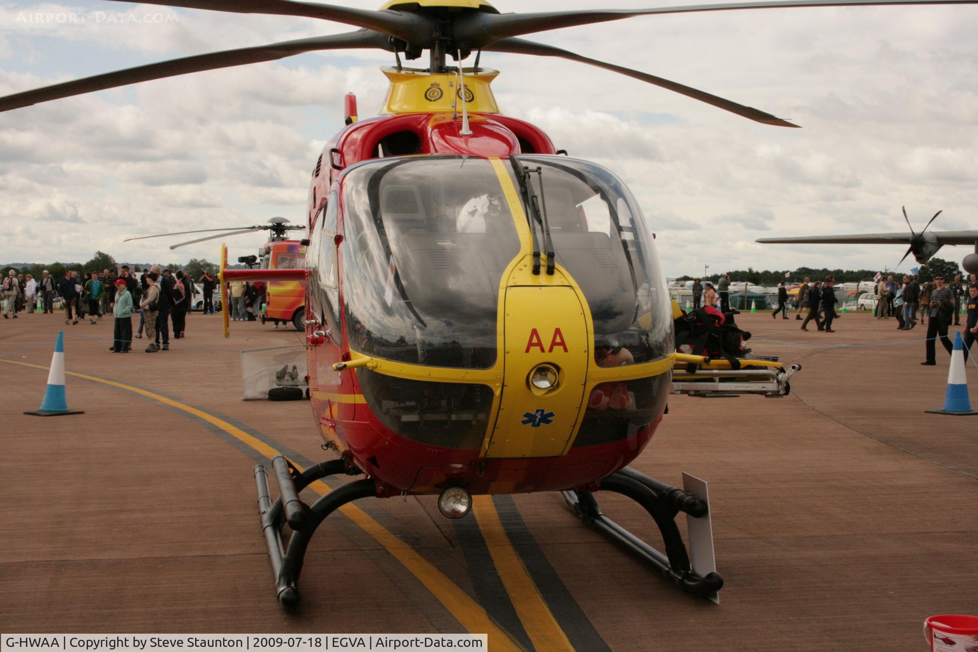 G-HWAA, 2005 Eurocopter EC-135T-2 C/N 0375, Taken at the Royal International Air Tattoo 2009
