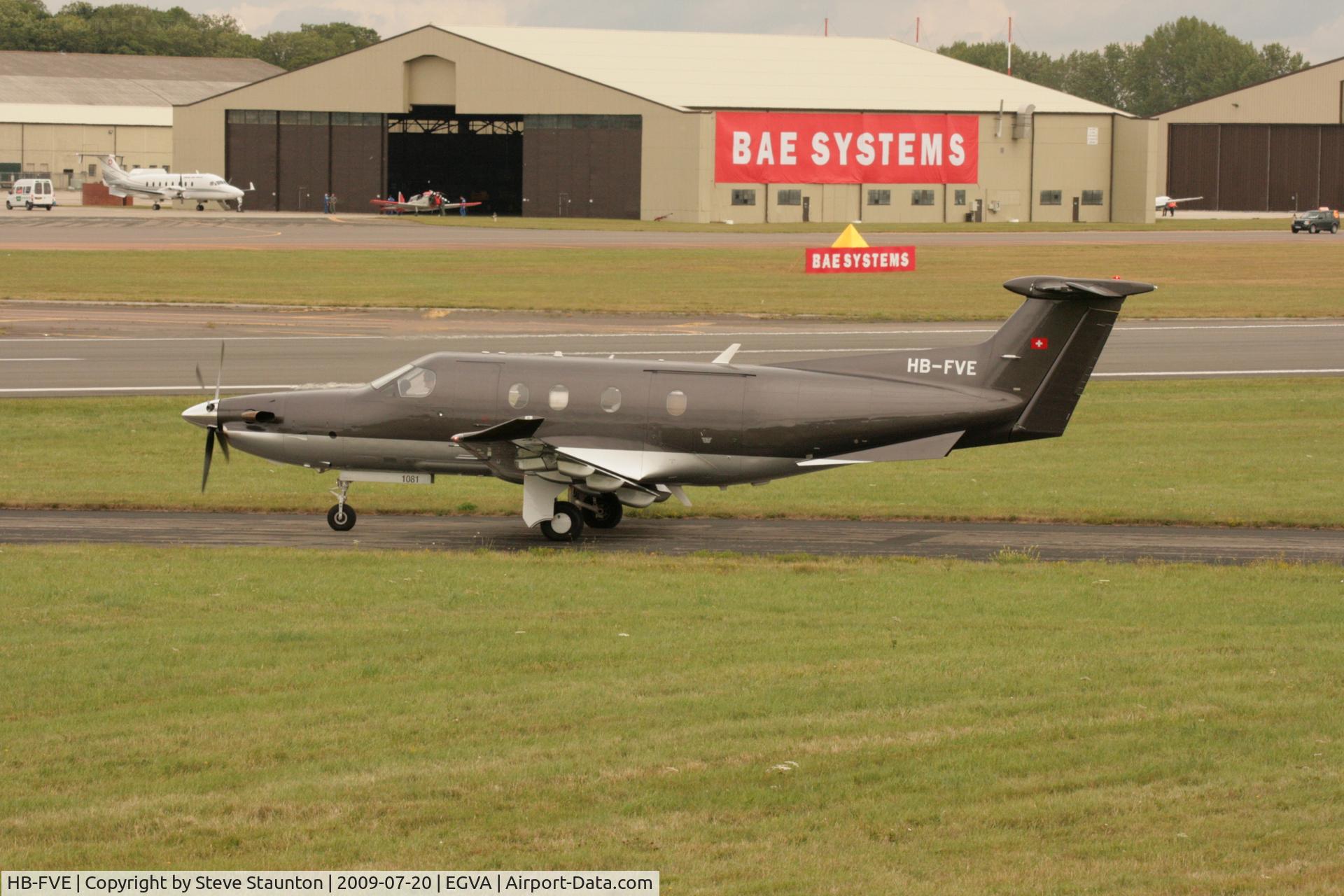 HB-FVE, 2008 Pilatus PC-12/47E C/N 1081, Taken at the Royal International Air Tattoo 2009