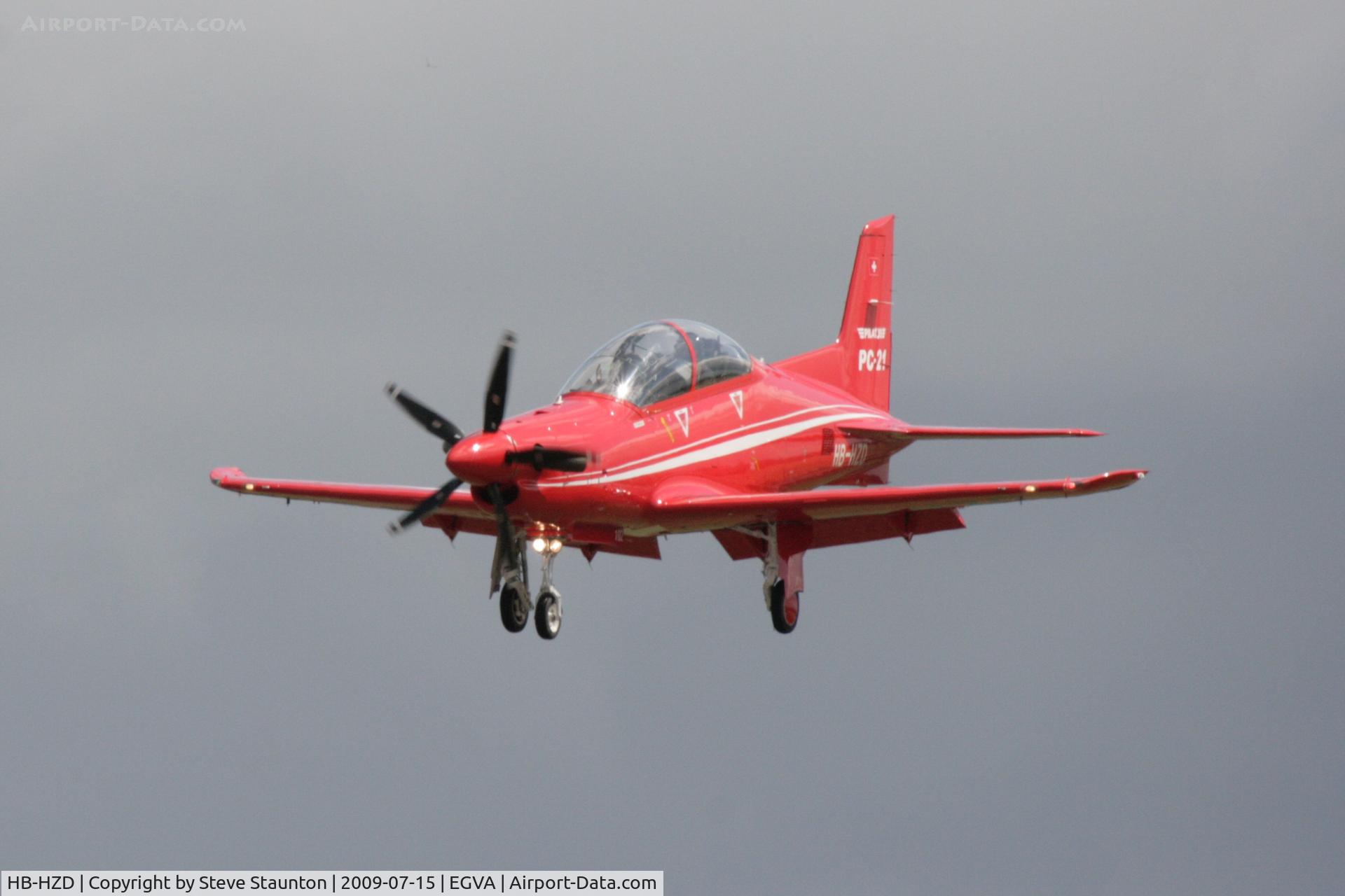 HB-HZD, 2007 Pilatus PC-21 C/N 102, Taken at the Royal International Air Tattoo 2009