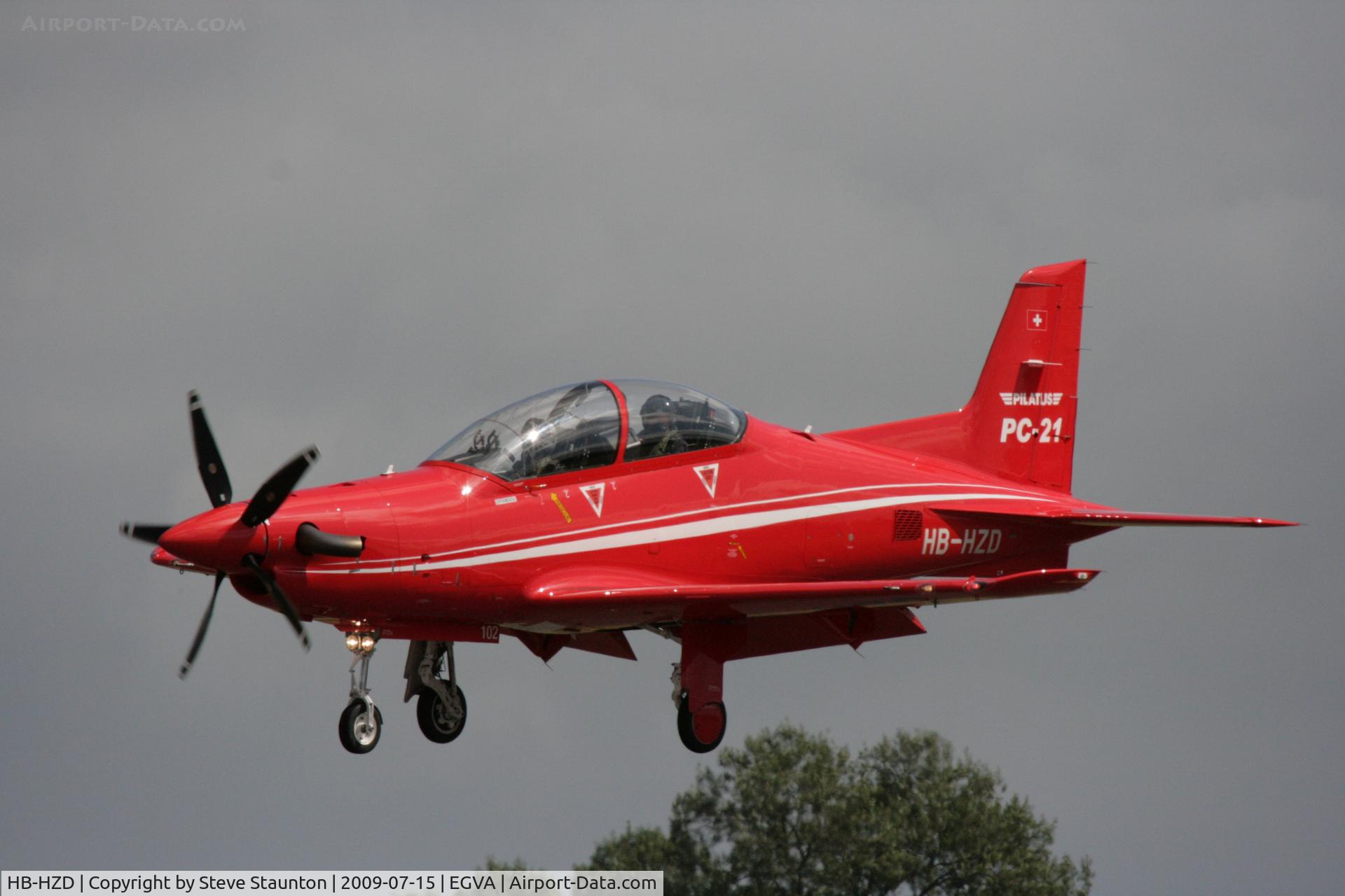 HB-HZD, 2007 Pilatus PC-21 C/N 102, Taken at the Royal International Air Tattoo 2009
