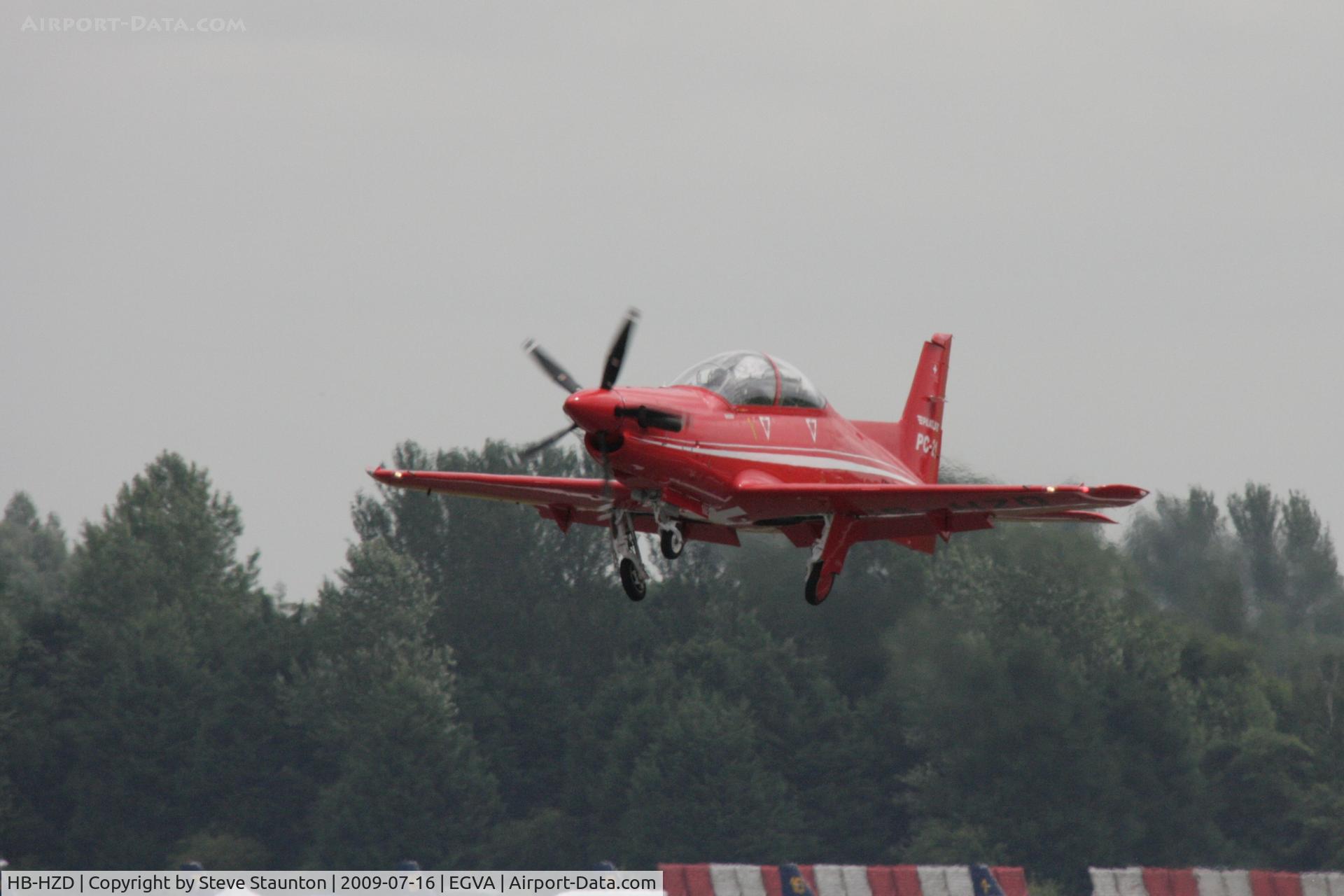 HB-HZD, 2007 Pilatus PC-21 C/N 102, Taken at the Royal International Air Tattoo 2009