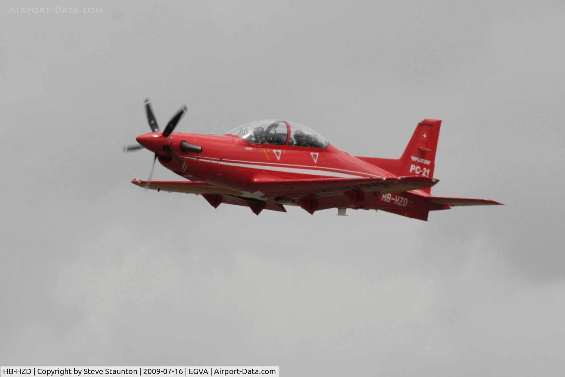 HB-HZD, 2007 Pilatus PC-21 C/N 102, Taken at the Royal International Air Tattoo 2009