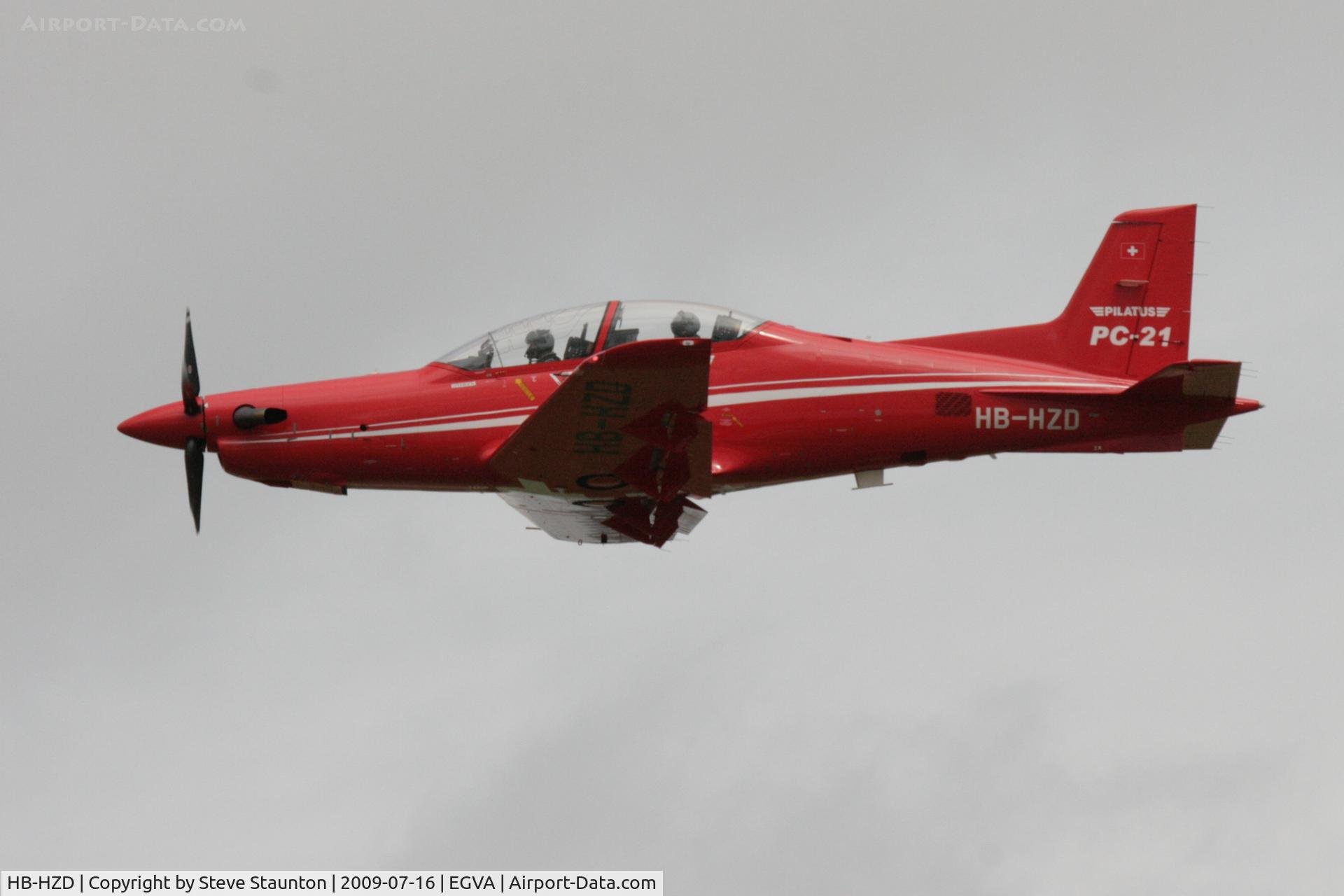 HB-HZD, 2007 Pilatus PC-21 C/N 102, Taken at the Royal International Air Tattoo 2009