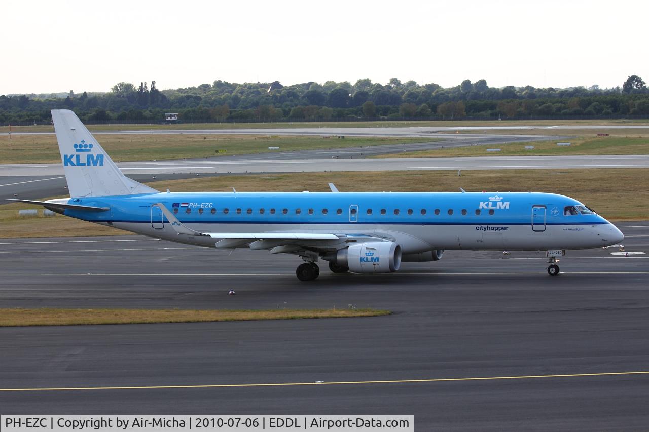 PH-EZC, 2008 Embraer 190LR (ERJ-190-100LR) C/N 19000250, KLM Cityhopper, Embraer ERJ-190STD (ERJ-190-100), CN: 19000250