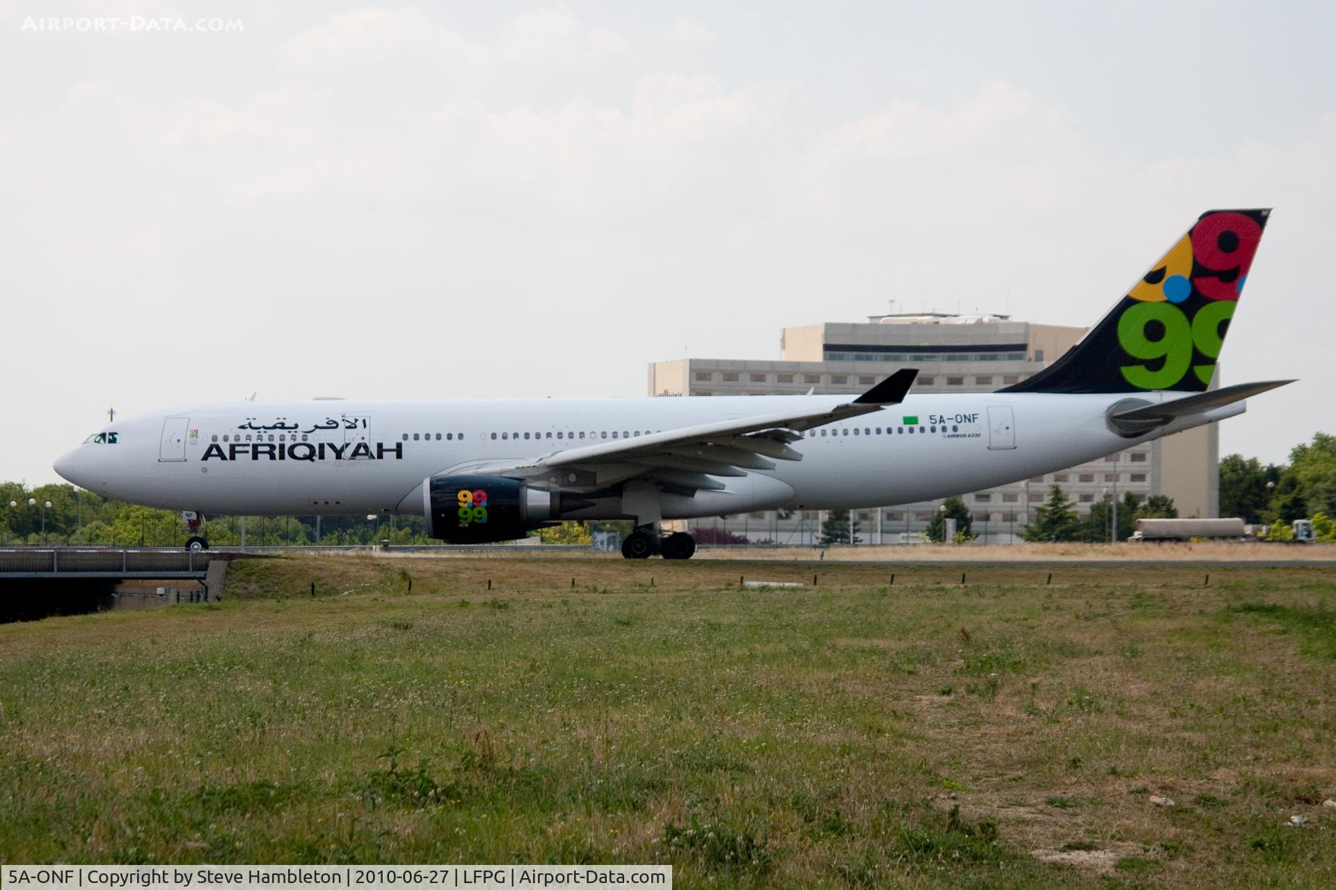 5A-ONF, 2009 Airbus A330-202 C/N 999, From the 
