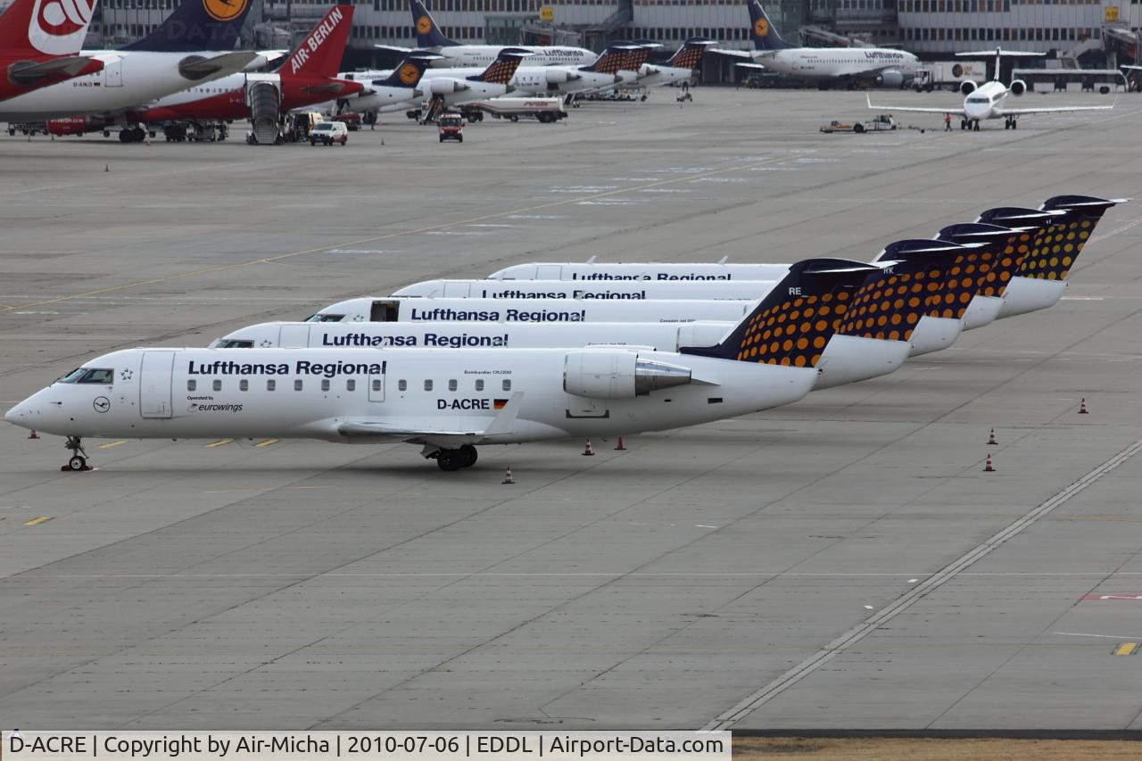 D-ACRE, 2002 Bombardier CRJ-200ER (CL-600-2B19) C/N 7607, Eurowings, Canadair CL-600-2B19 Regional Jet CRJ-200LR, CN: 7607