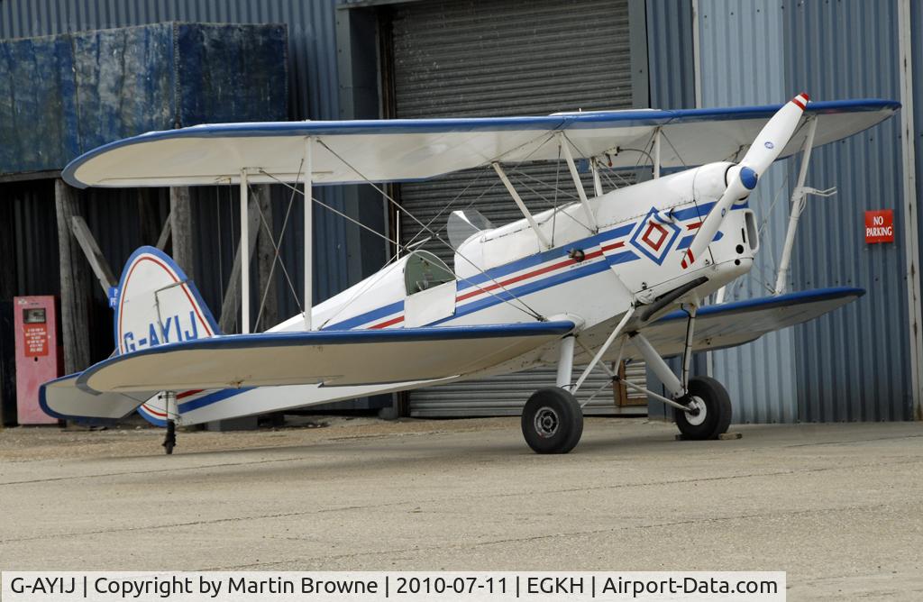 G-AYIJ, 1946 Stampe-Vertongen SV-4B C/N 376, SHOT AT HEADCORN
