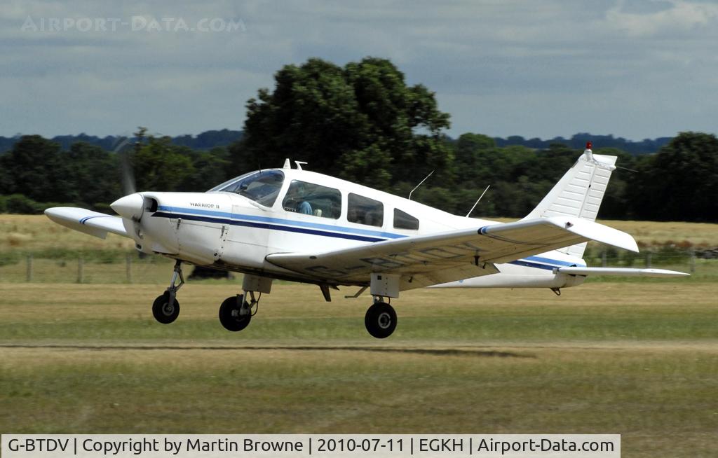 G-BTDV, 1978 Piper PA-28-161 Cherokee Warrior II C/N 28-7816355, SHOT AT HEADCORN