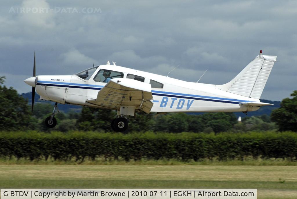 G-BTDV, 1978 Piper PA-28-161 Cherokee Warrior II C/N 28-7816355, SHOT AT HEADCORN