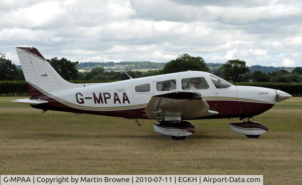 G-MPAA, 2002 Piper PA-28-181 Cherokee Archer III C/N 2843539, SHOT AT HEADCORN