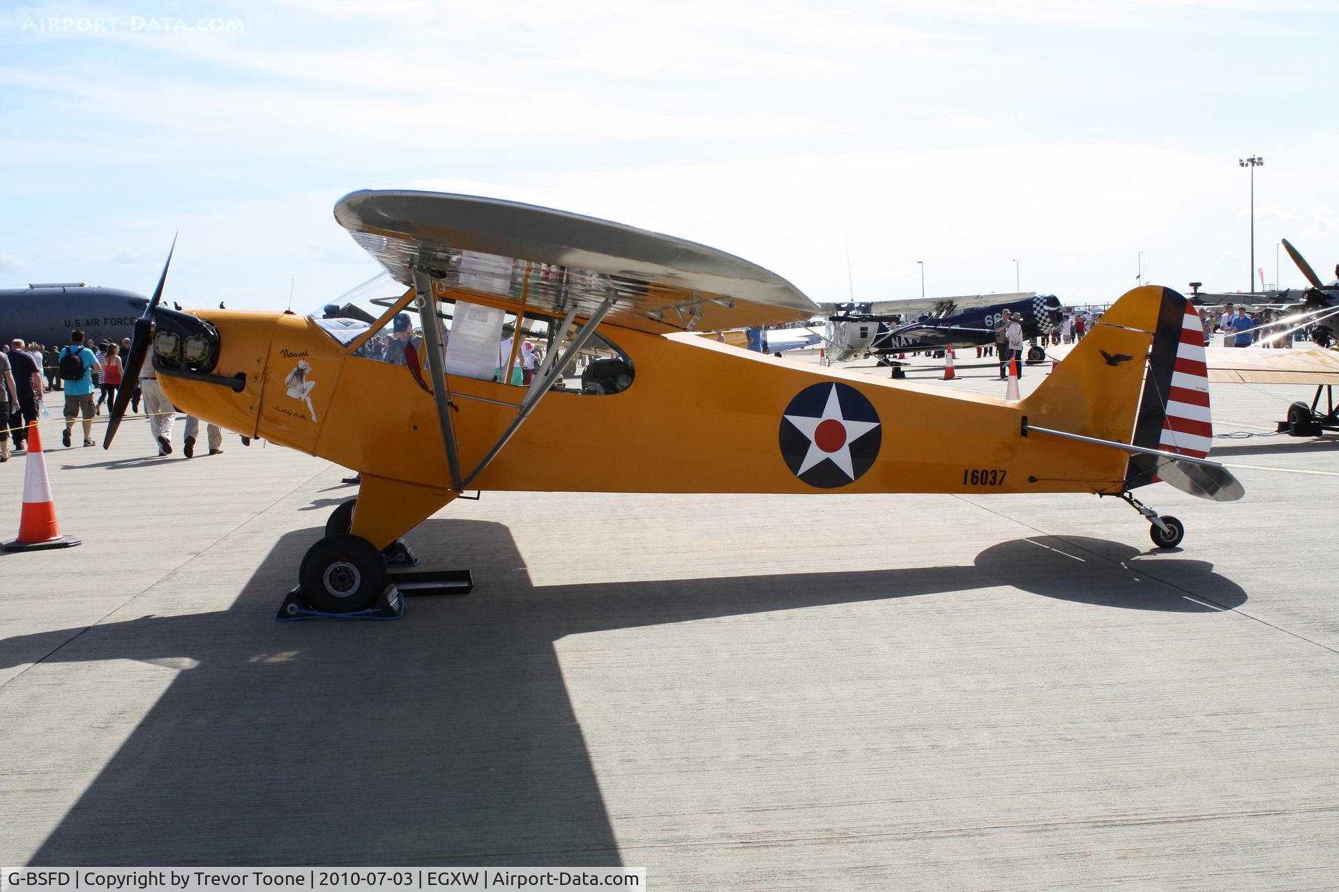 G-BSFD, 1946 Piper J3C-65 Cub Cub C/N 16037, PIPER J3C-65 (MODIFIED), c/n: 16037