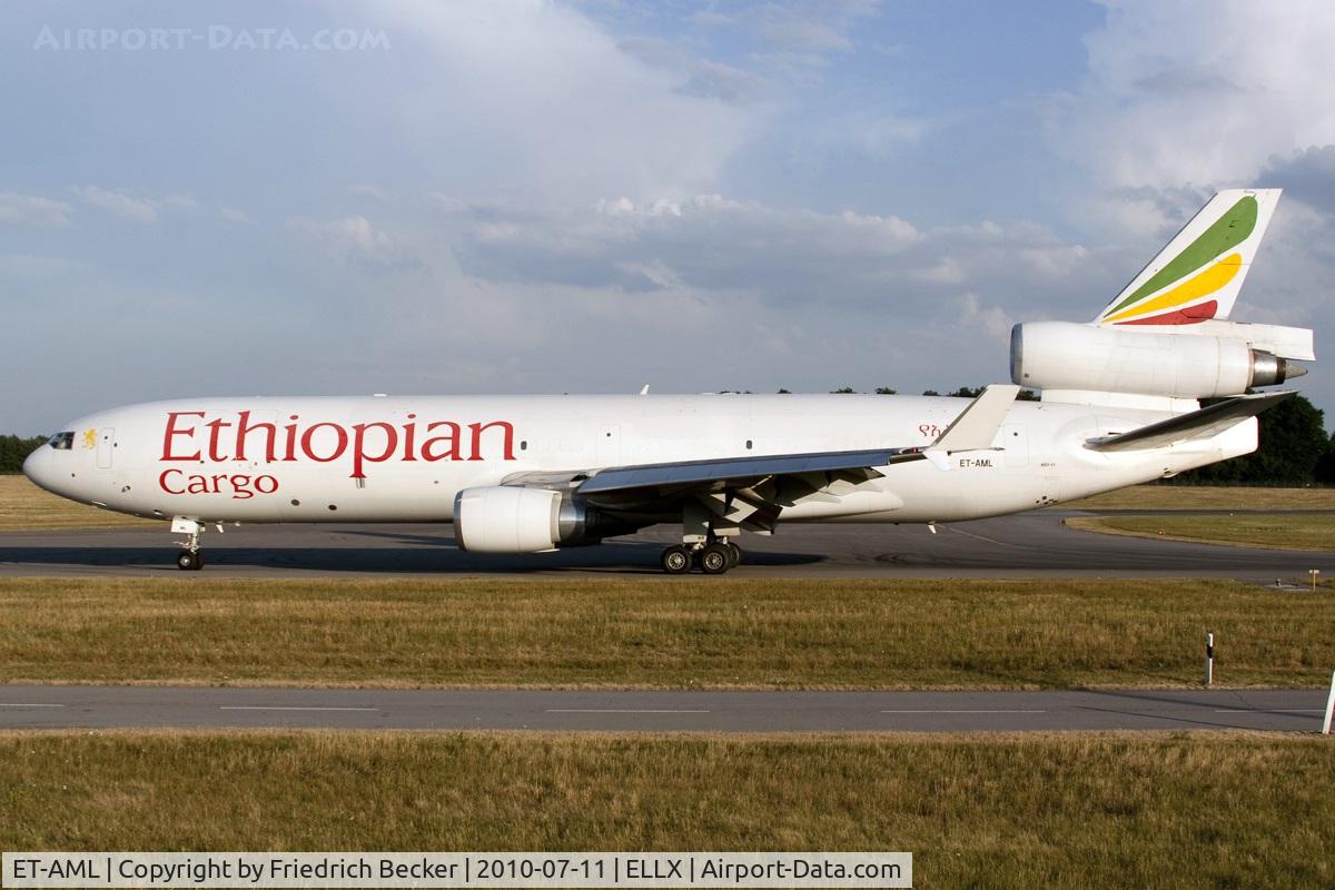 ET-AML, 1997 McDonnell Douglas MD-11F C/N 48758, taxying to the holding point
