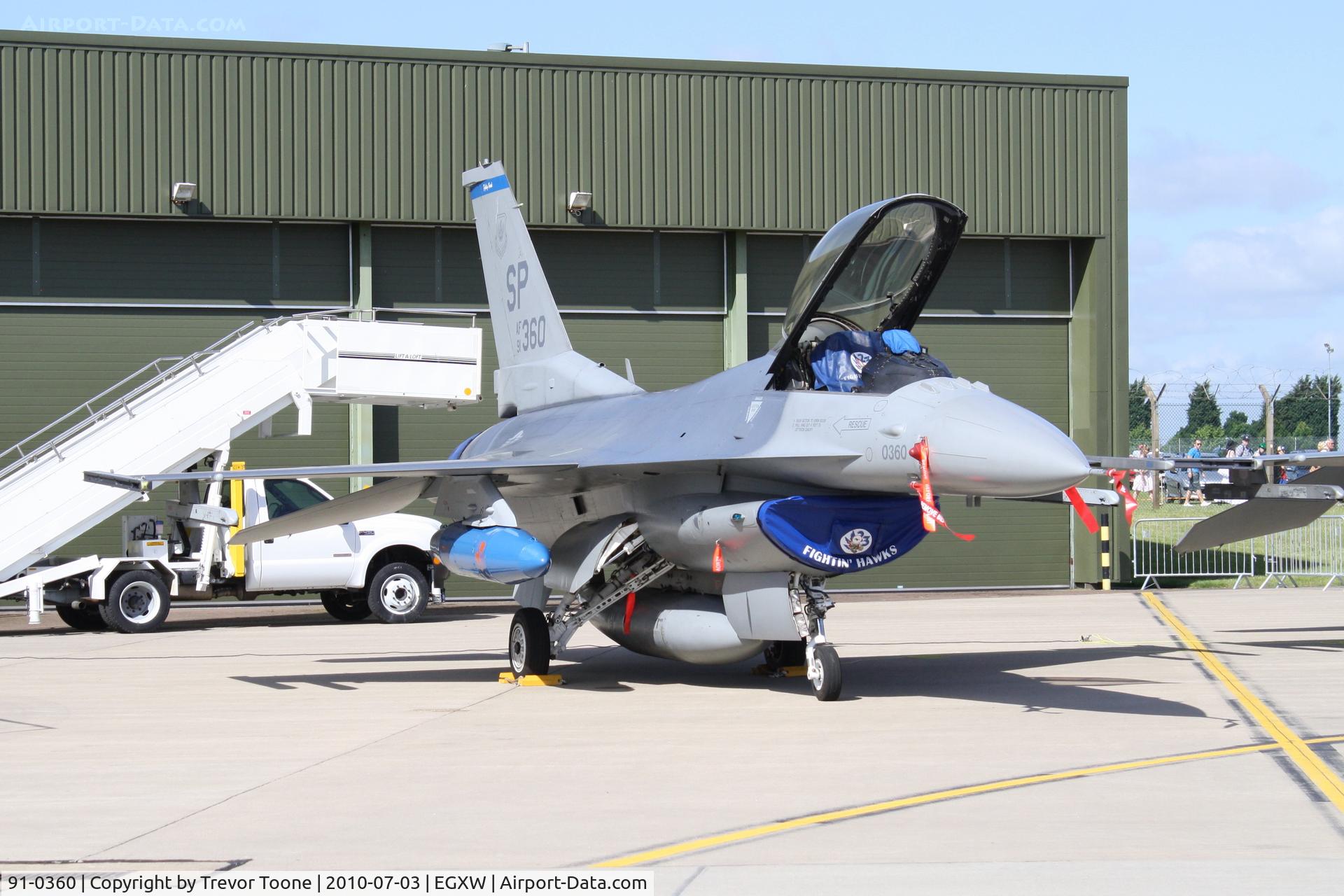 91-0360, 1993 General Dynamics F-16CJ Fighting Falcon C/N CC-58, GENERAL DYNAMICS F-16C cn/ cc-58