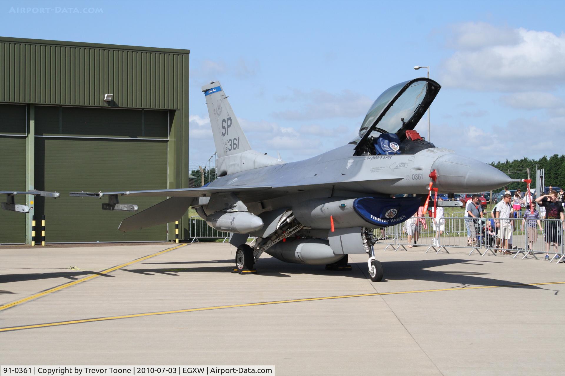 91-0361, 1991 General Dynamics F-16CJ Fighting Falcon C/N CC-59, GENERAL DYNAMICS F-16C cn/ CC-59