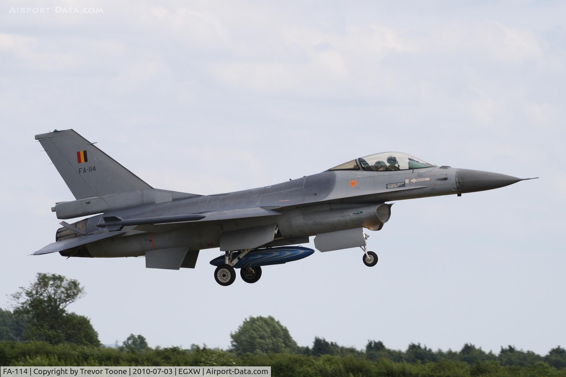FA-114, 1988 SABCA F-16AM Fighting Falcon C/N 6H-114, F-16A Fighting Falcon, c/n: 6H-114