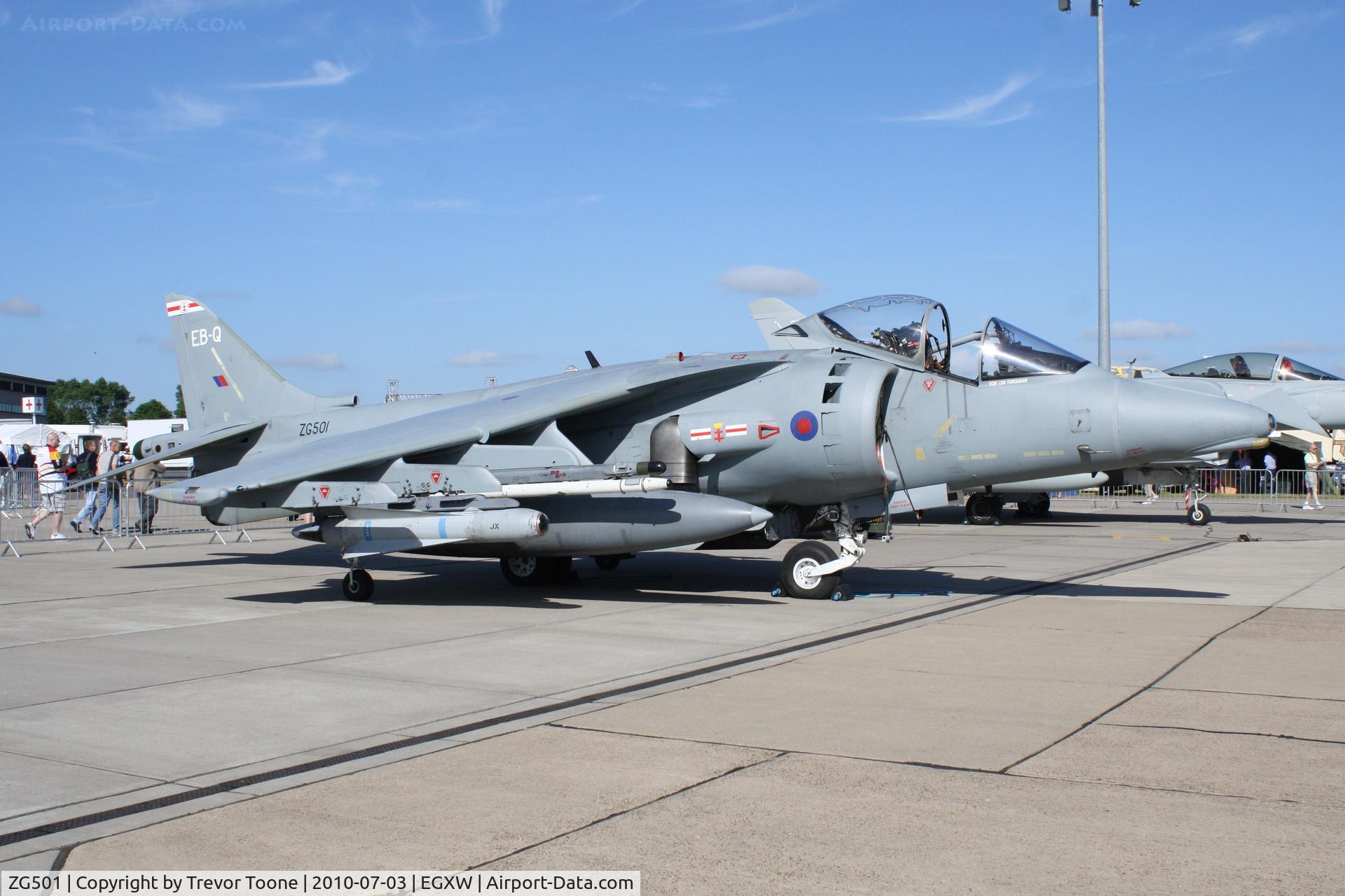 ZG501, 1990 British Aerospace Harrier GR.7 C/N P72, Harrier GR7, c/n: P72