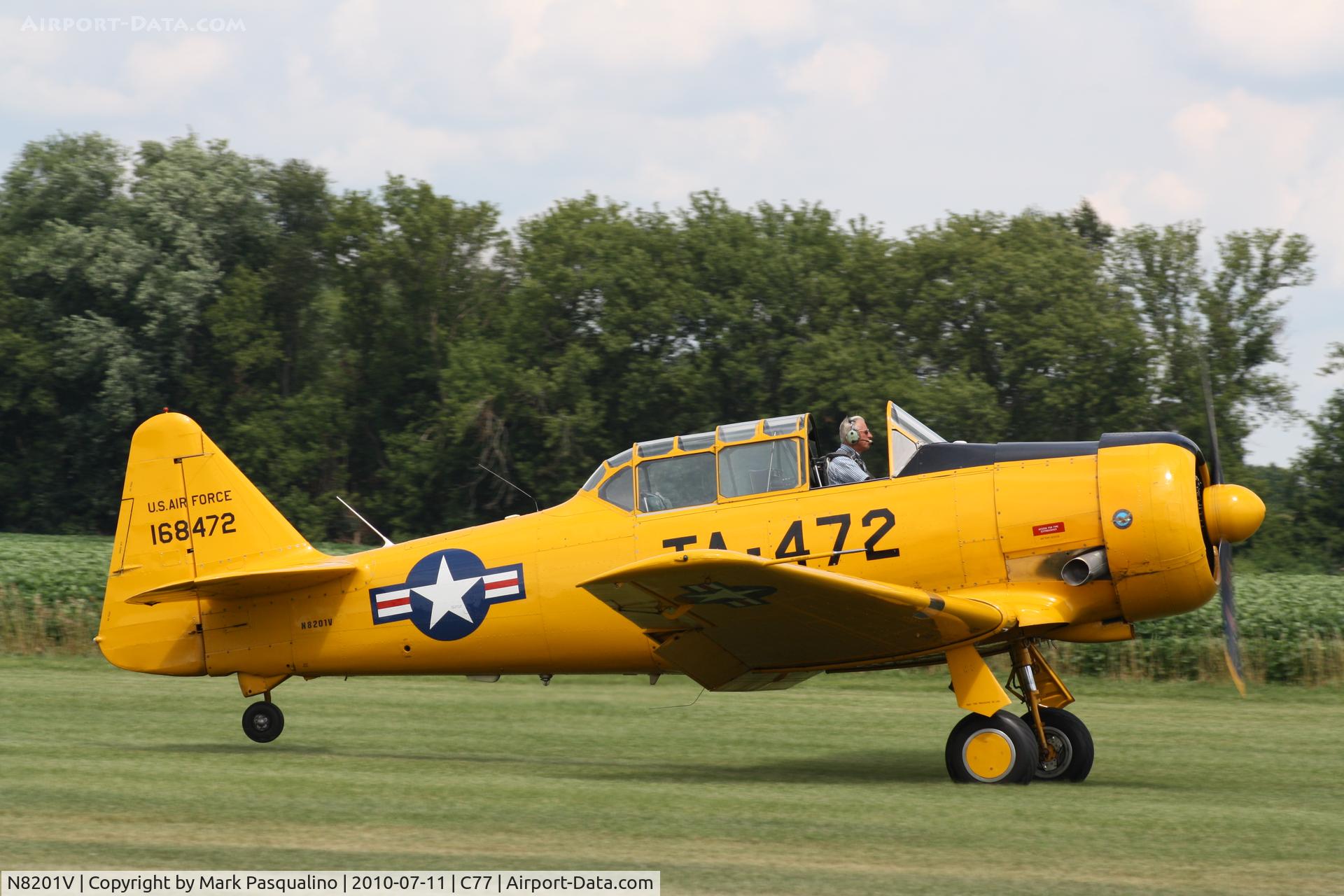 N8201V, North American T-6G Texan C/N 168-472, North American T-6G