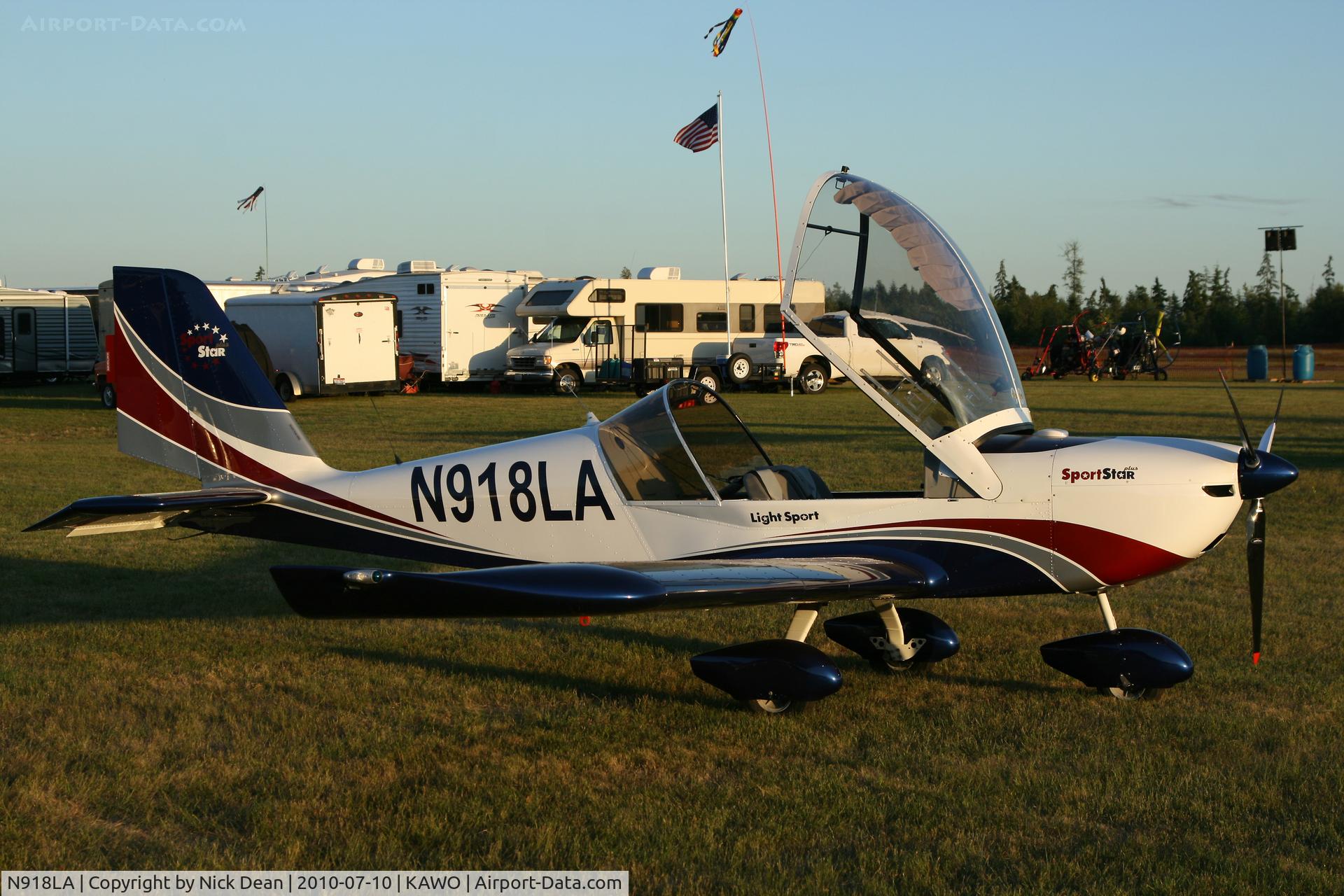 N918LA, 2007 Evektor-Aerotechnik Sportstar Plus C/N 20070918, KAWO