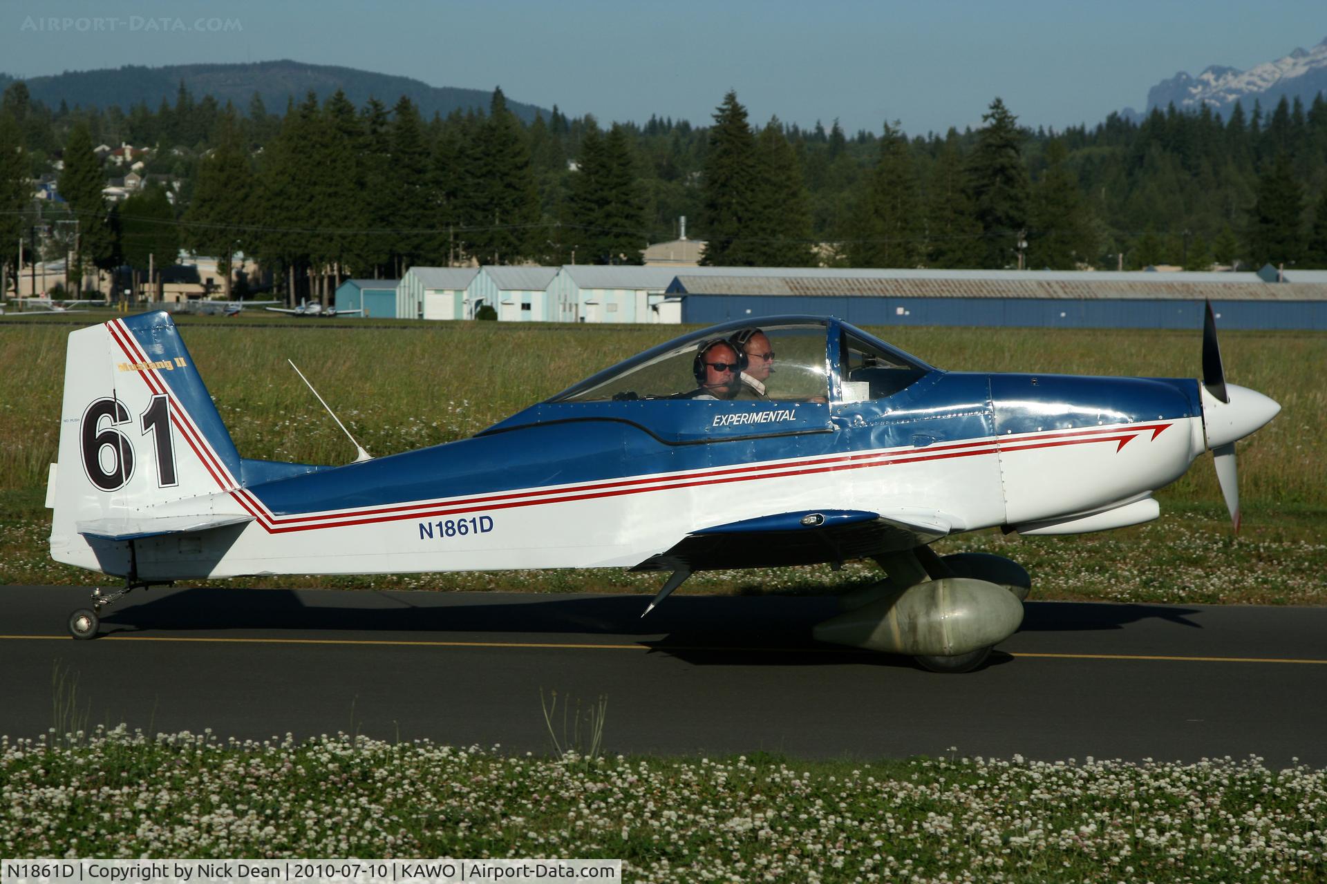 N1861D, 1999 Bushby Mustang II C/N 1861, KAWO