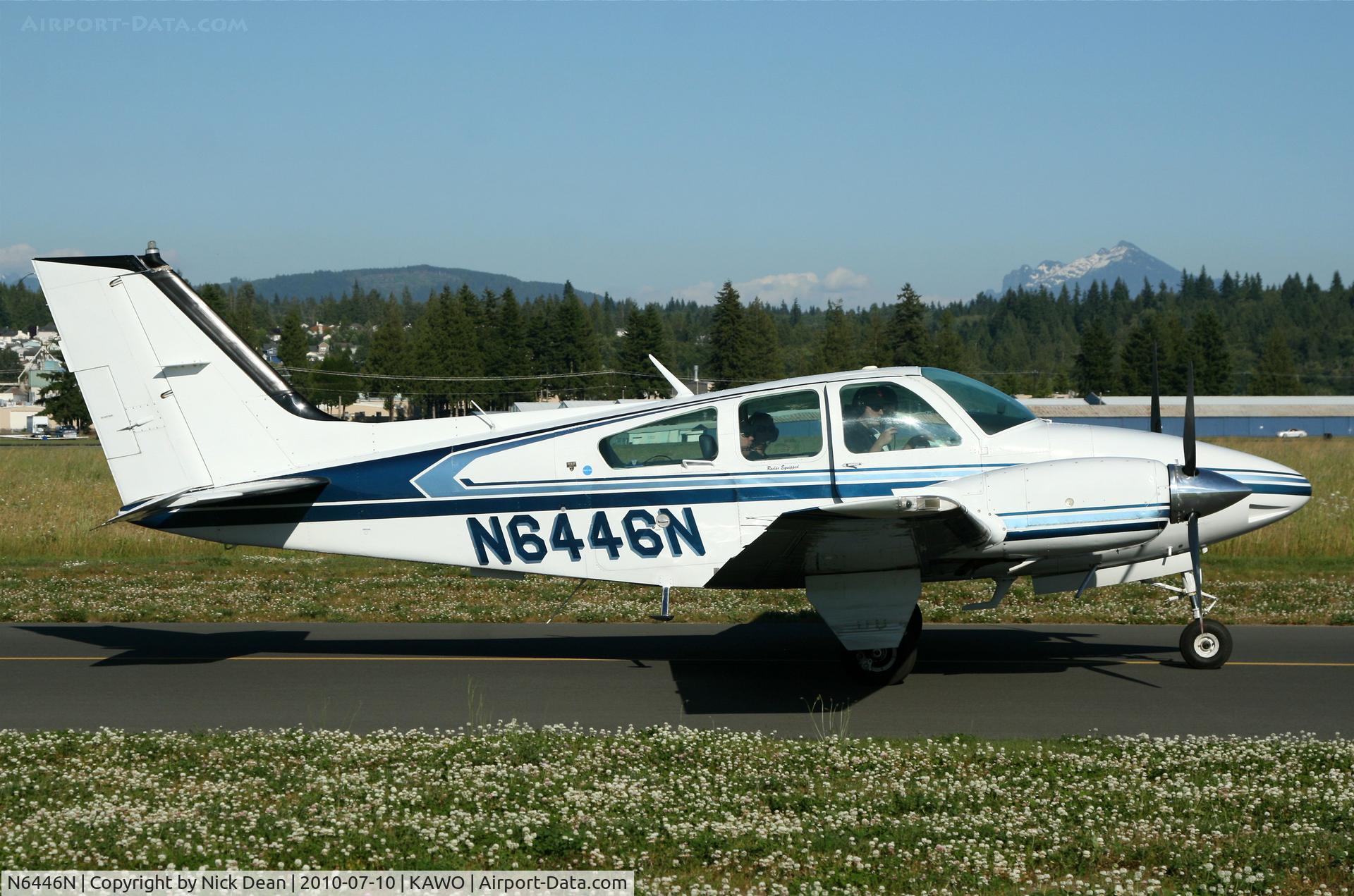 N6446N, 1982 Beech 95-B55 (T42A) Baron C/N TC-2454, KAWO