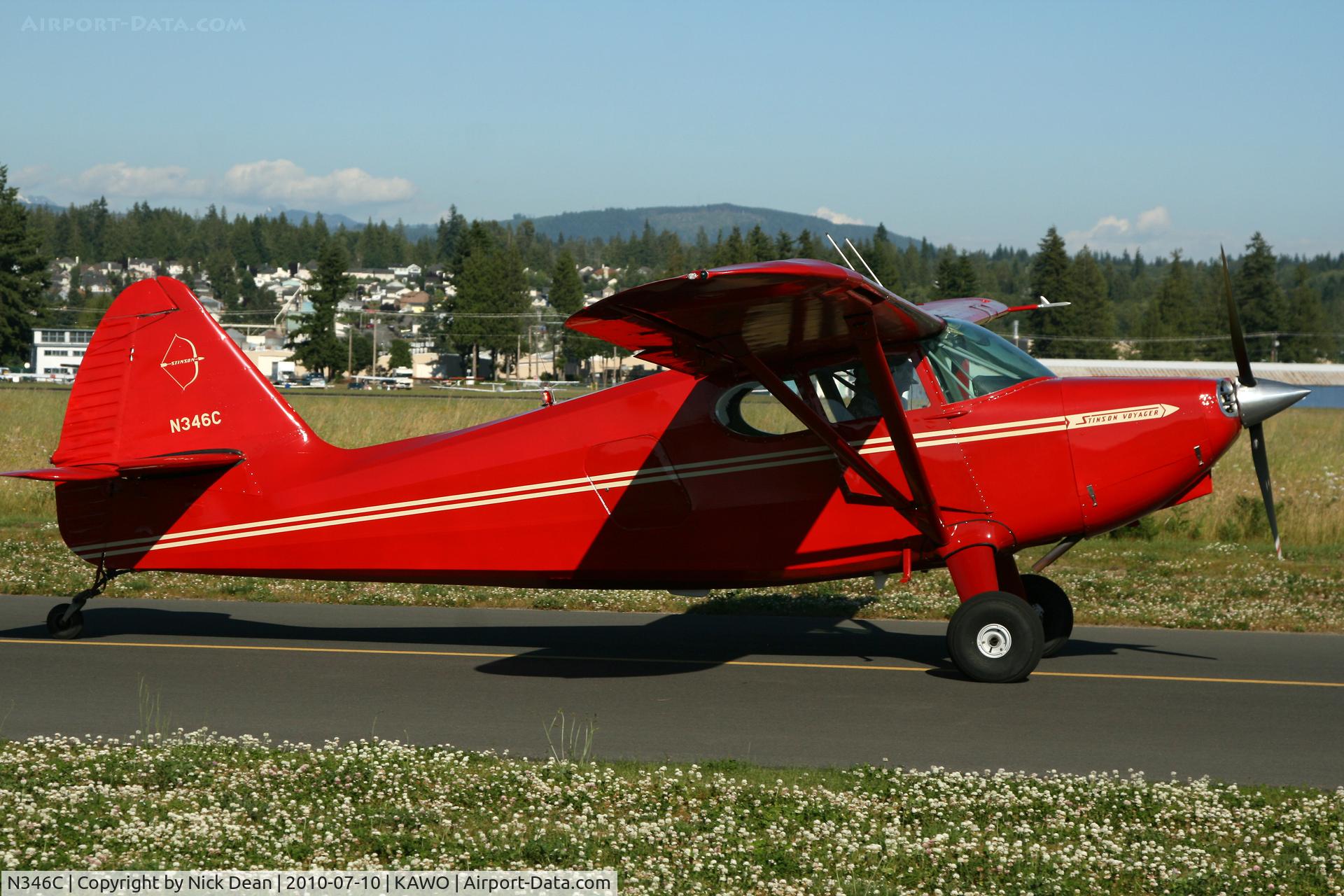 N346C, 1947 Stinson 108-2 Voyager C/N 108-3346, KAWO