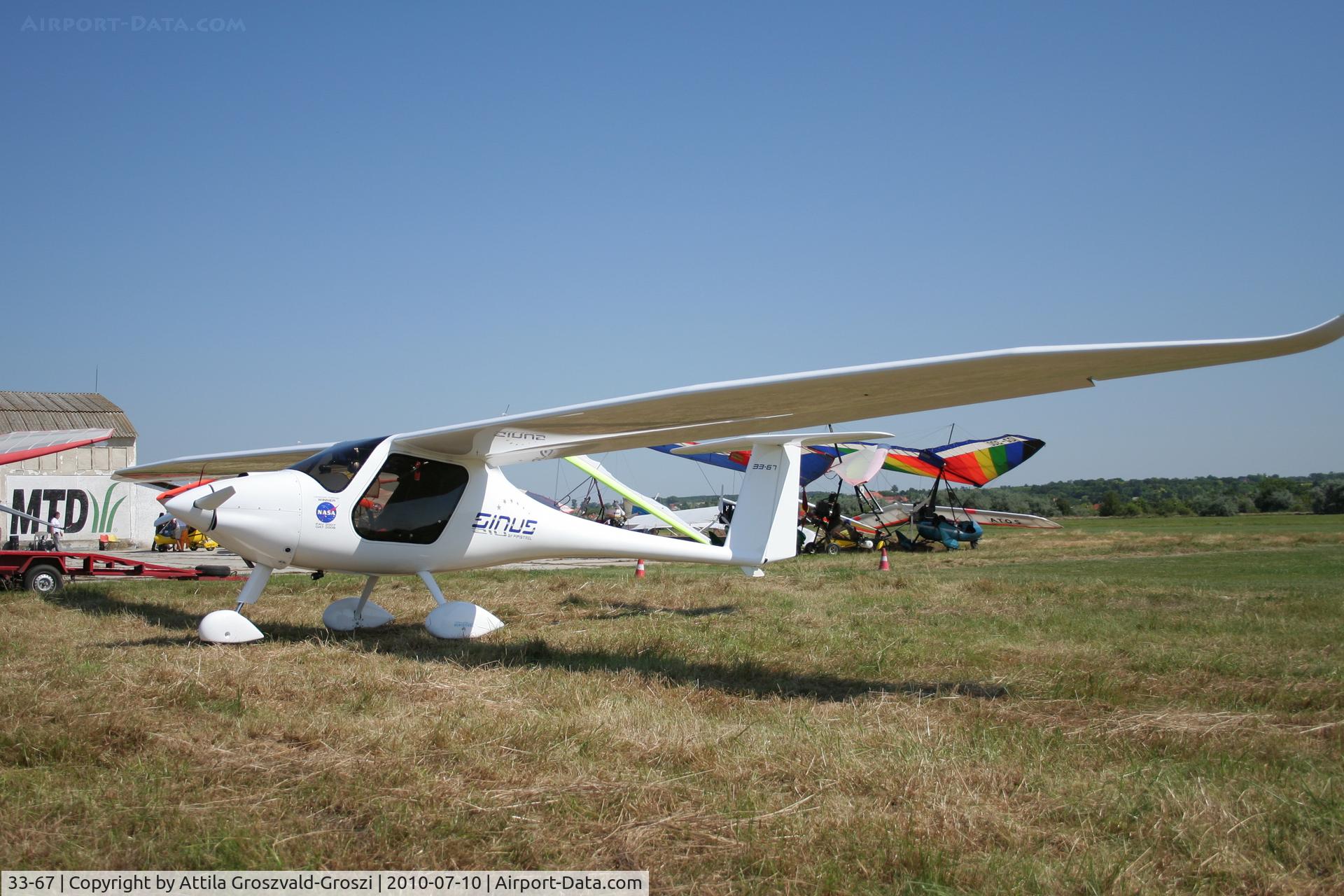 33-67, 2009 Pipistrel Sinus 912 C/N 323SN912, Balatonfökajár UL Airfield, Hungary