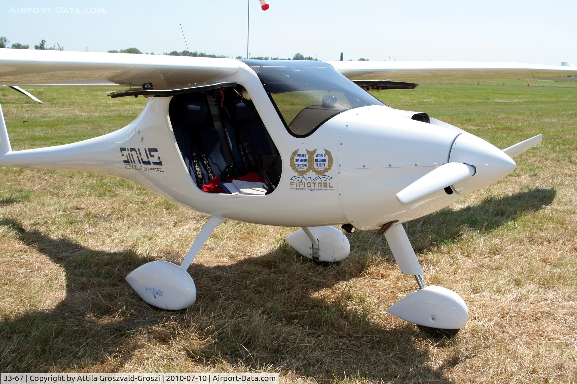 33-67, 2009 Pipistrel Sinus 912 C/N 323SN912, Balatonfökajár UL Airfield, Hungary