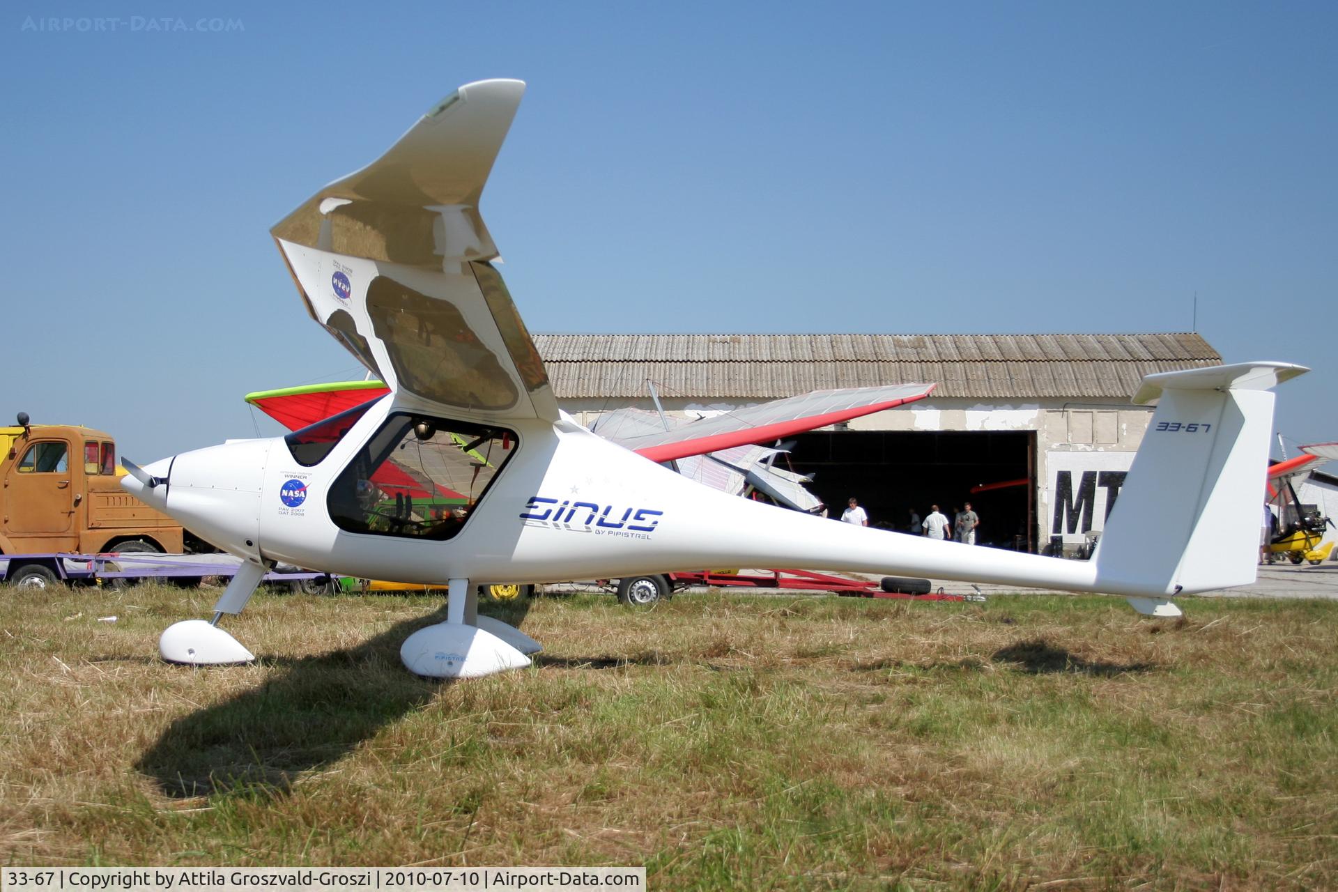 33-67, 2009 Pipistrel Sinus 912 C/N 323SN912, Balatonfökajár UL Airfield, Hungary