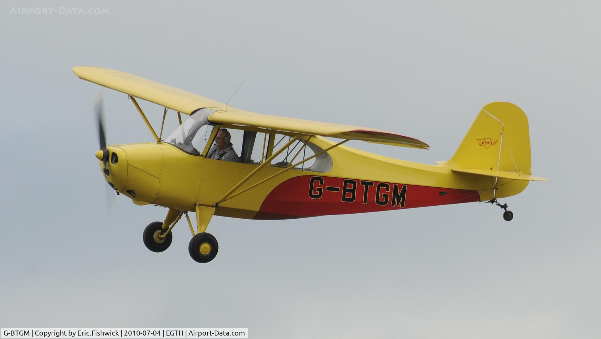 G-BTGM, 1946 Aeronca 7AC Champion C/N 7AC-3665, G-BTGM at Shuttleworth American Air Display 4th. July 2010