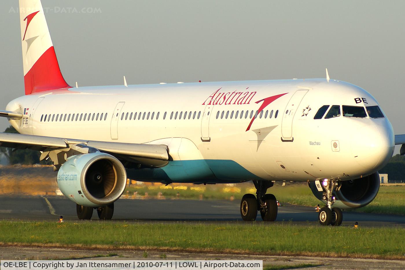 OE-LBE, 1998 Airbus A321-211 C/N 935, OE-LBE @ Linz