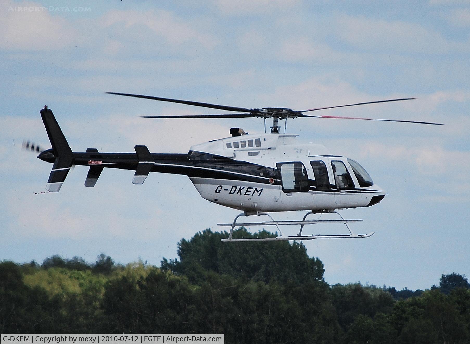 G-DKEM, 2007 Bell 407 C/N 53750, Bell 407 at Fairoaks. Ex N30562
Cn 53750, Engine: Allison 250-C47B