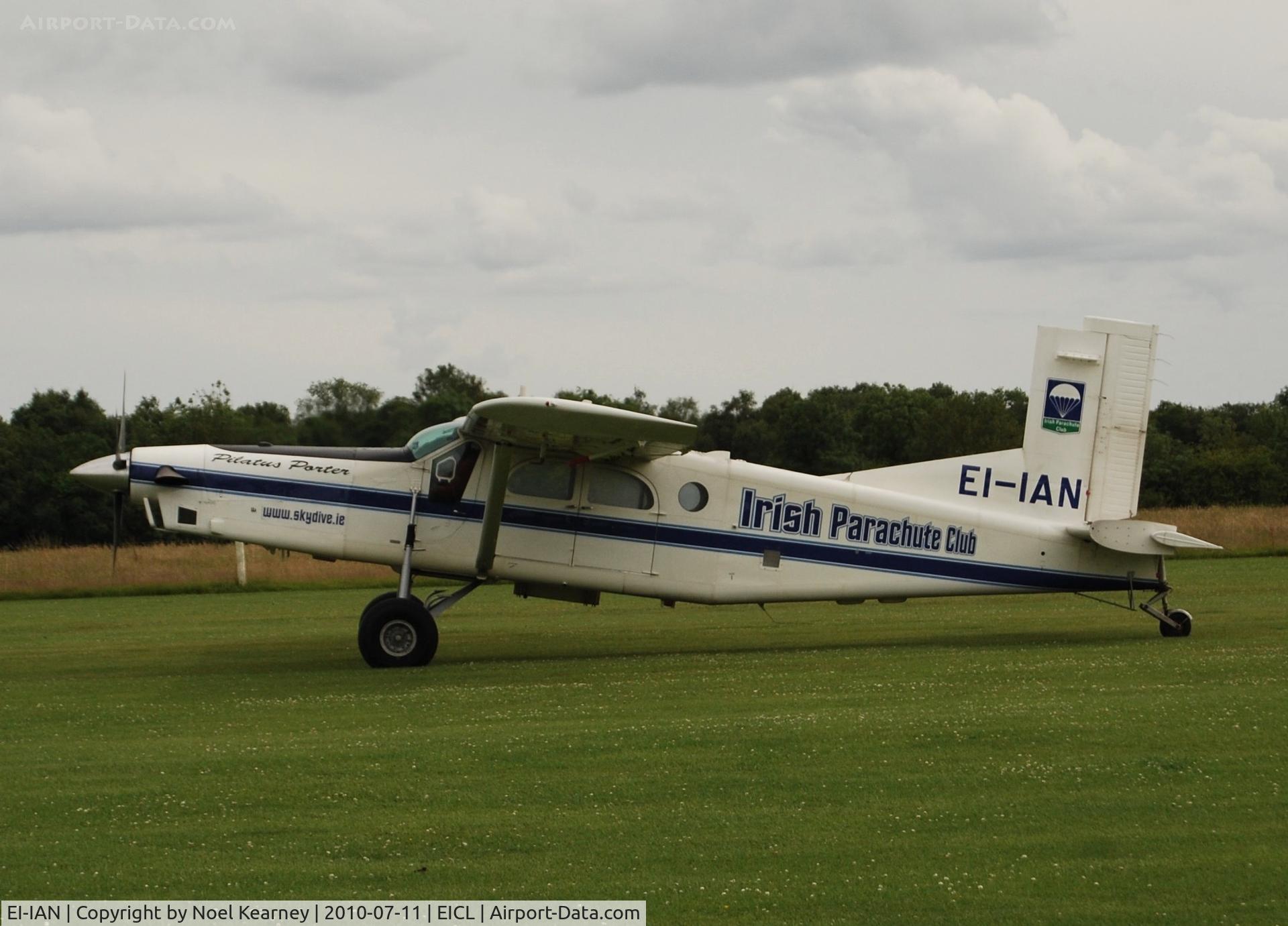 EI-IAN, Pilatus PC-6/B2-H4 Turbo Porter C/N 810, Tax-ing back after dropping off a few passengers - at 8,000ft.