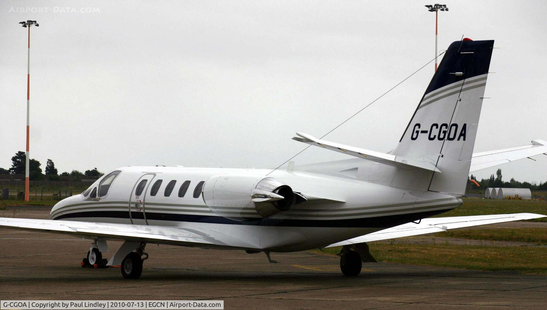 G-CGOA, 1980 Cessna 550 Citation II C/N 550-0183, Outside Kinch at Doncaster ( ex G-JMDW )