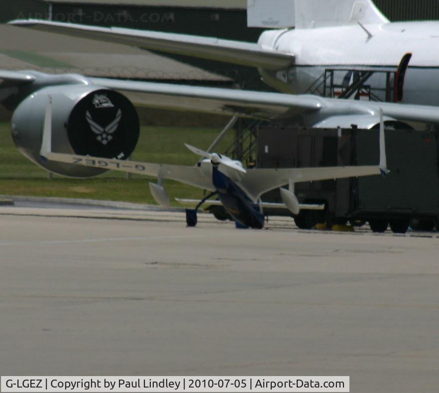 G-LGEZ, 2006 Rutan Long-EZ C/N PFA 074A-11361, After display at RAF Waddington