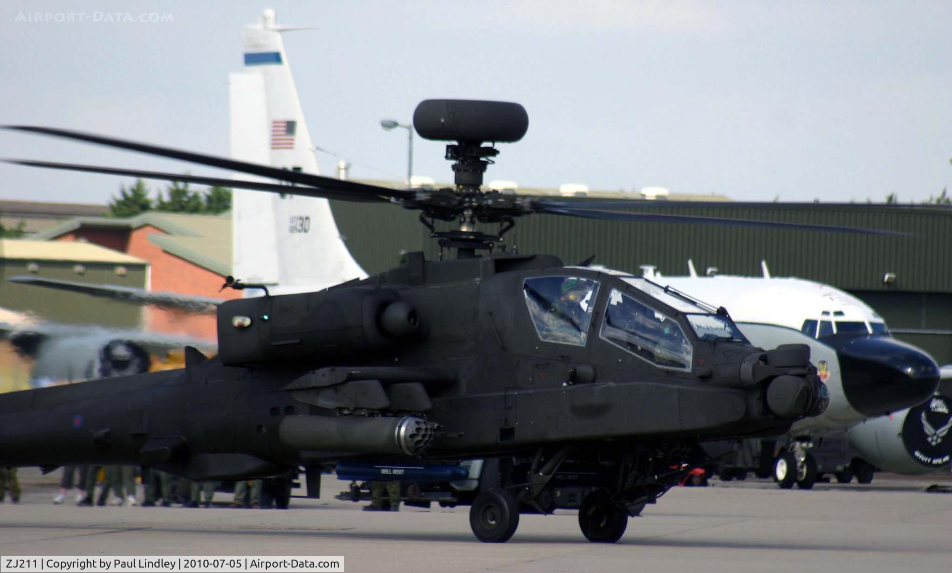 ZJ211, Westland Apache AH.1 C/N WAH.045, Departures from RAF Waddington