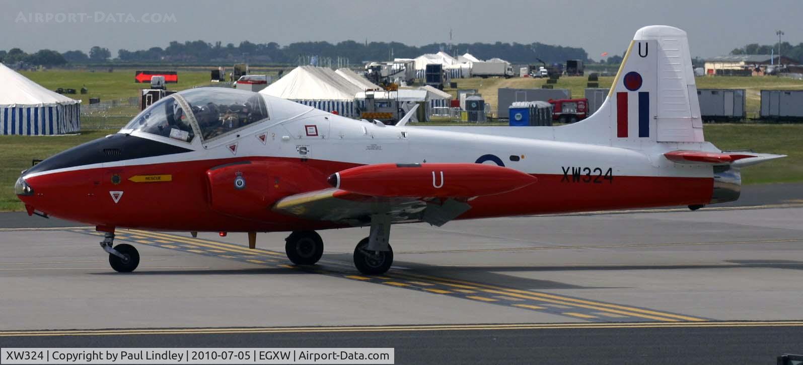 XW324, 1970 BAC 84 Jet Provost T.5 C/N EEP/JP/988, having been on static at the show