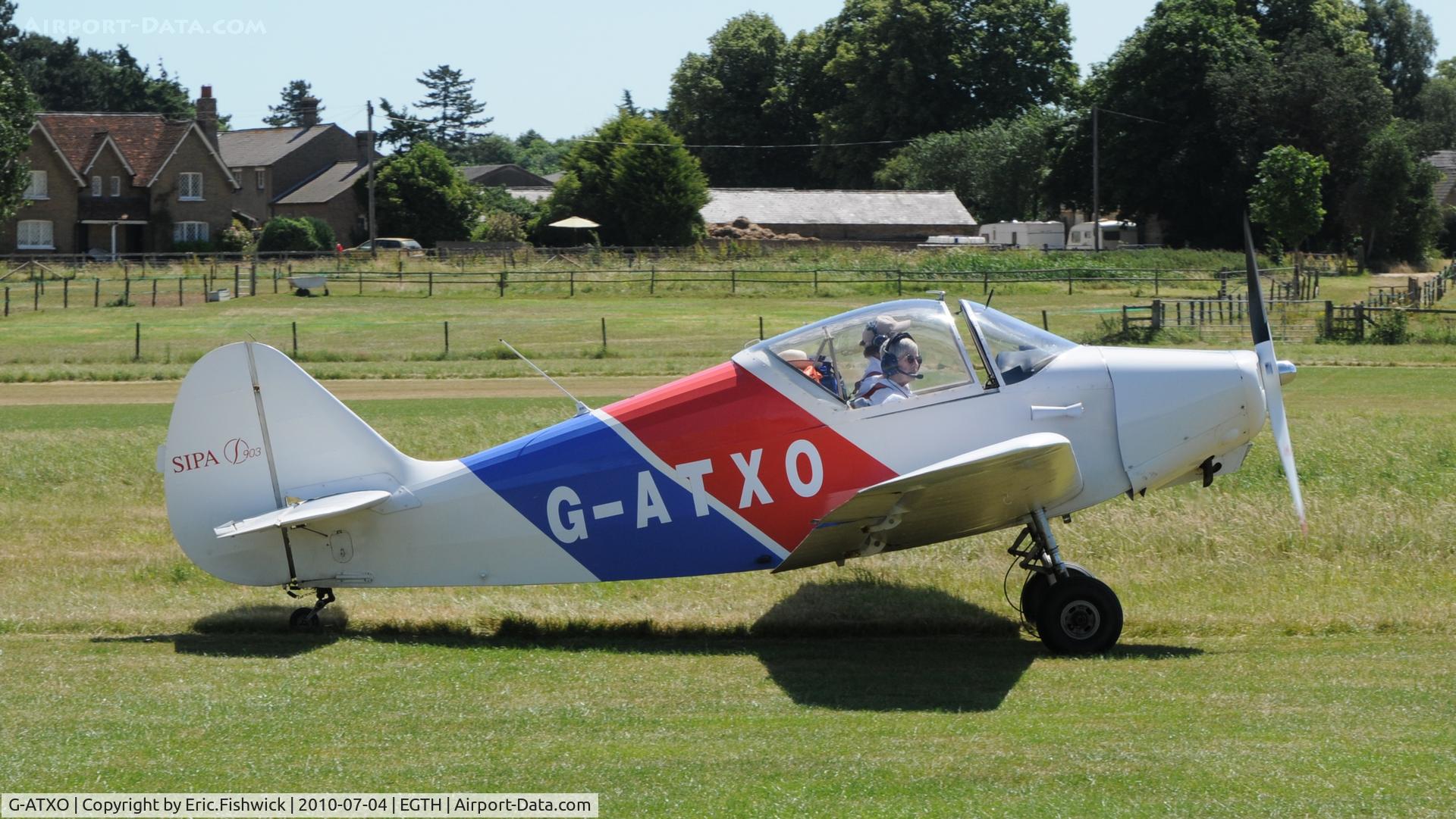 G-ATXO, 1951 SIPA 903 C/N 41, 2. G-ATXO at the Shuttleworth Military Pagent air Display July 10