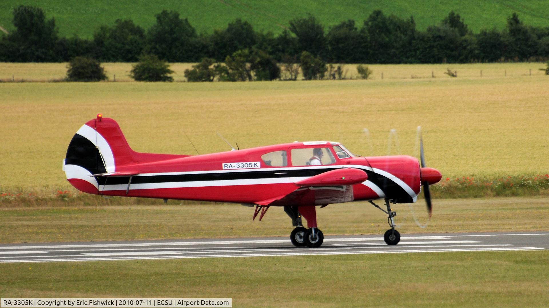 RA-3305K, Yakol 18T C/N 0000, RA-3305K - YAK 18T departing Duxford Duxford Flying Legends Air Show July 2010