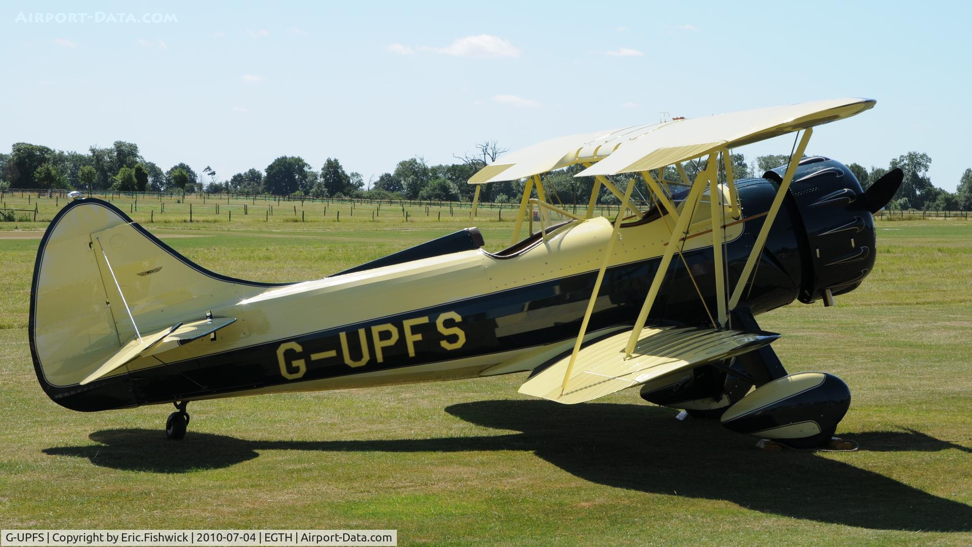 G-UPFS, 1941 Waco UPF-7 C/N 5660, 2. G-UPFS at the Shuttleworth Military Pagent air Display July 2010