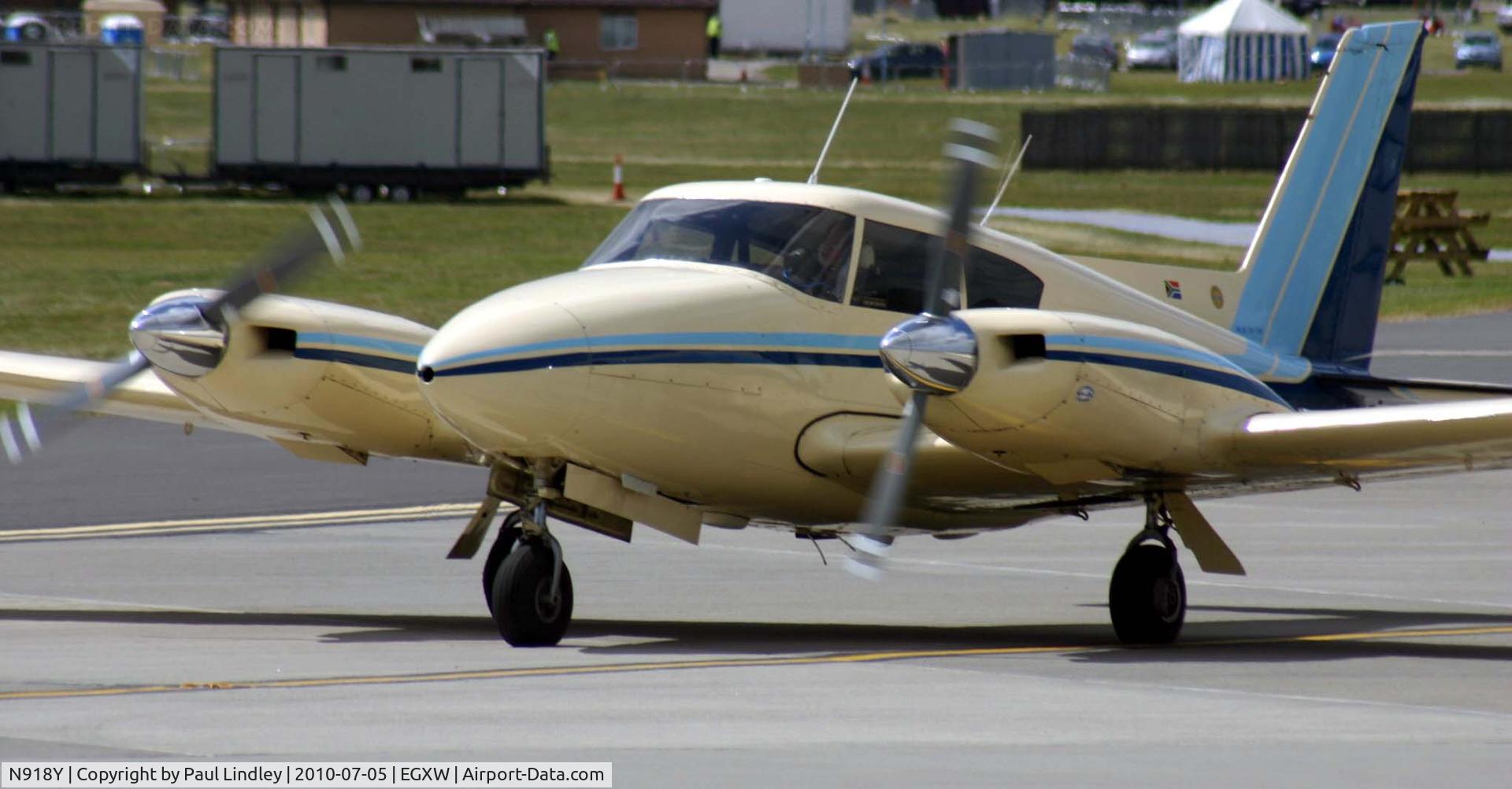N918Y, 1965 Piper PA-30-160 Twin Comanche C/N 30-736, appeared on static at the airshow
