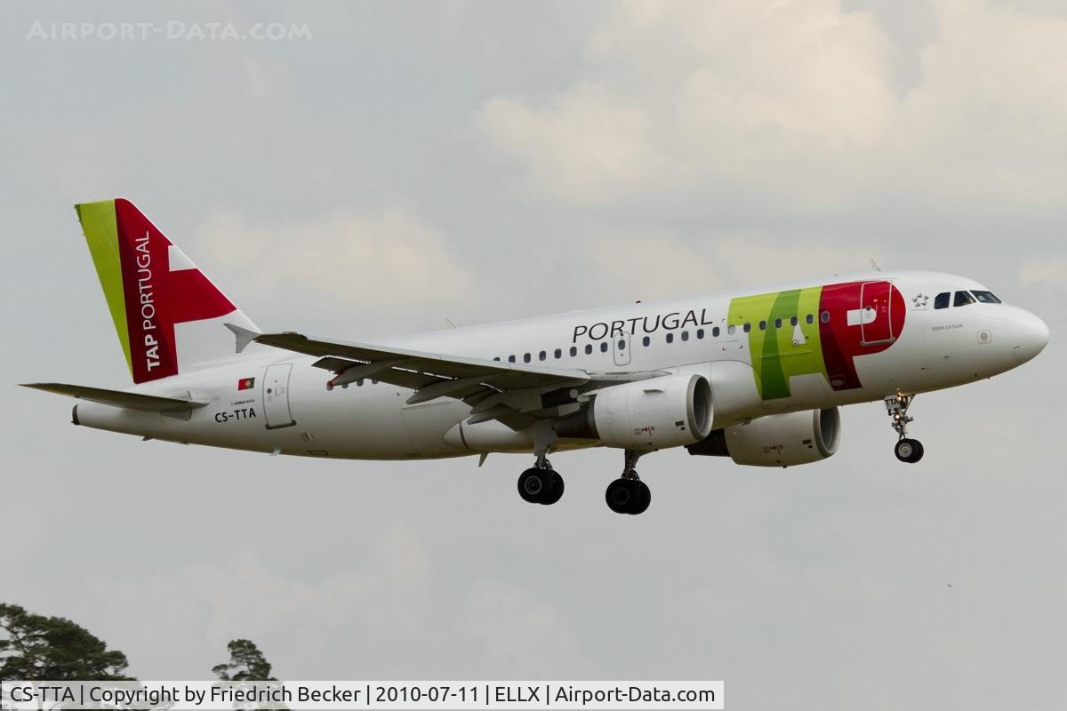 CS-TTA, 1997 Airbus A319-111 C/N 750, short final RW24