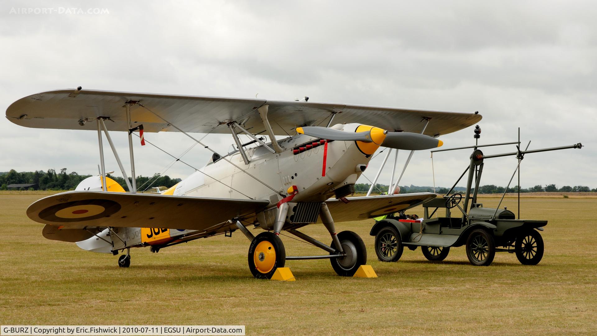G-BURZ, 1934 Hawker Nimrod II C/N 41H-59890, 5. K3661 / 562 with Hucks Starter at the magnificent Duxford Flying Legends Air Show July 2010
