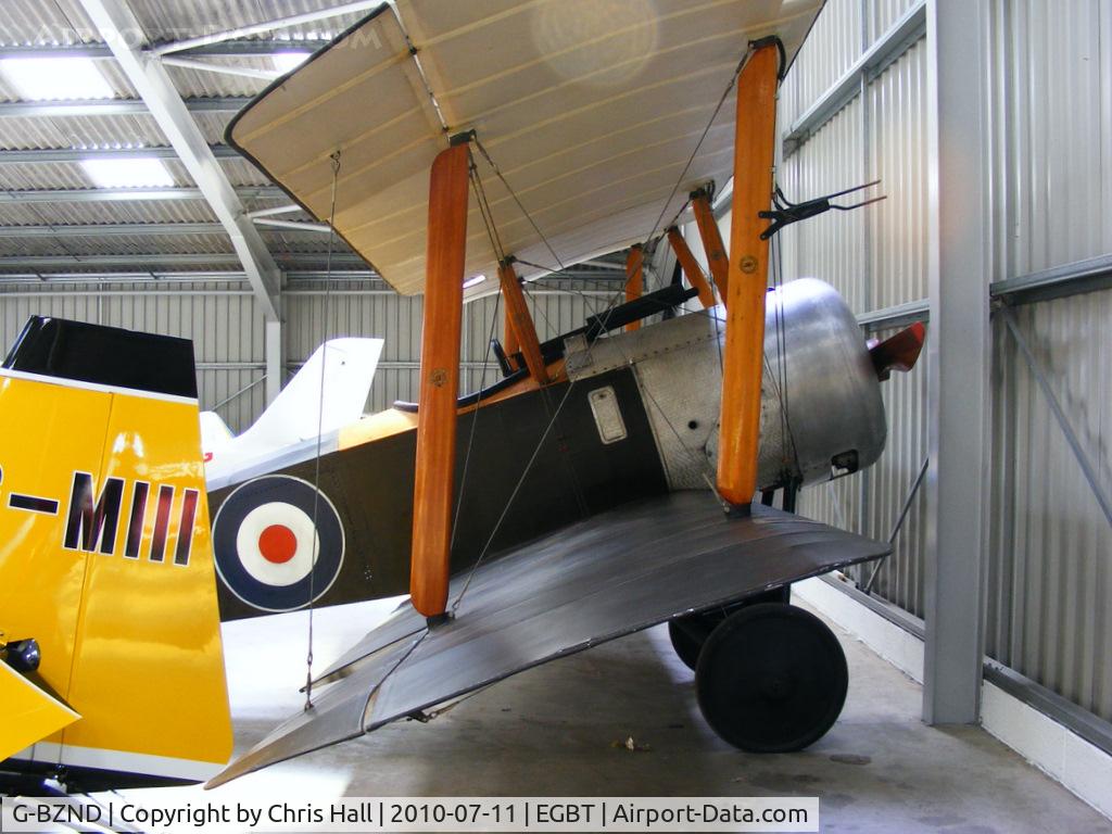 G-BZND, 2006 Sopwith Pup Replica C/N PFA 101-11815, wearing Serial: N5199
