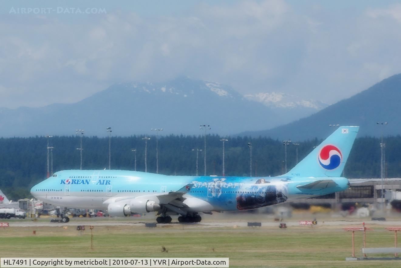 HL7491, Boeing 747-4B5 C/N 27341, Departure for Seoul