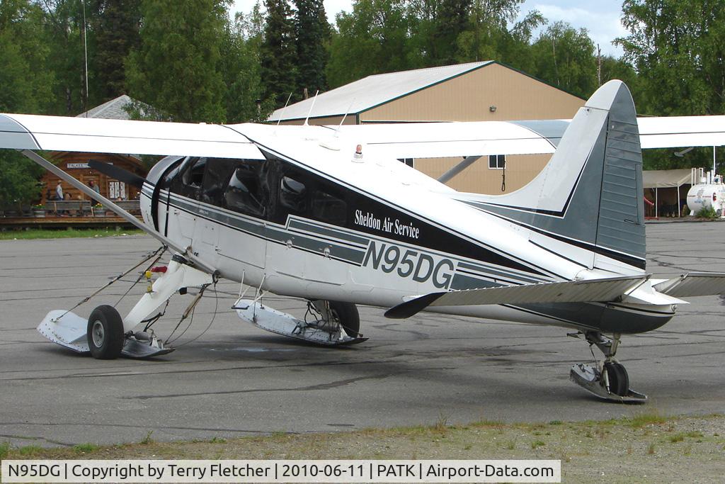 N95DG, 1954 De Havilland Canada DHC-2 Beaver Mk.I (L20A) C/N 572, 1954 Dehavilland DHC-2 MK. I(L20A), c/n: 572 at Talkeetna