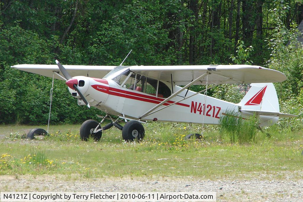 N4121Z, 1964 Piper PA-18 C/N 18-8165, 1964 Piper PA-18, c/n: 18-8165 at the old gravel strip in the centre of Talkeetna town