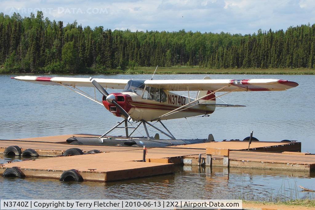 N3740Z, 1966 Piper PA-18-150 Super Cub C/N 18-7496, 1966 Piper PA-18-150, c/n: 18-7496 on dock at Willow Seaplane Base