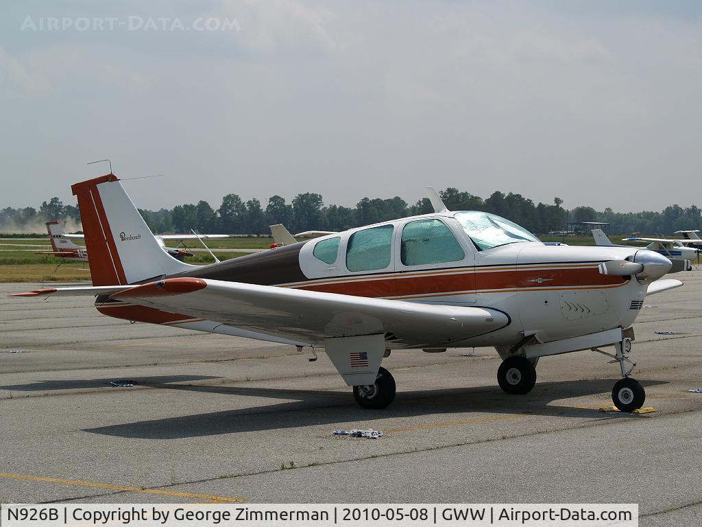 N926B, 1961 Beech 35-A33 Debonair C/N CD-366, Long-term parking